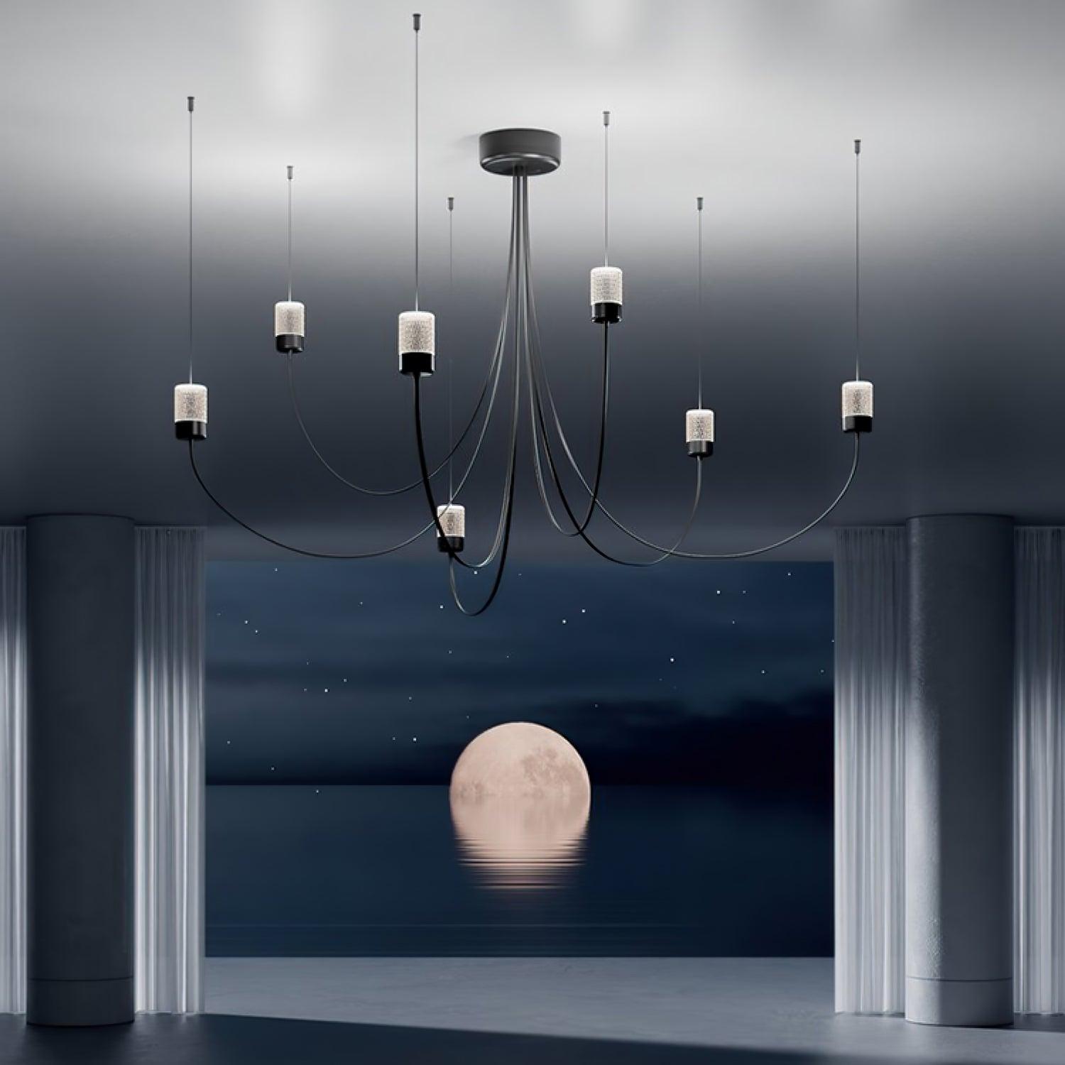 Lustra Chandelier Swaying Elegance Glass - Letslighting