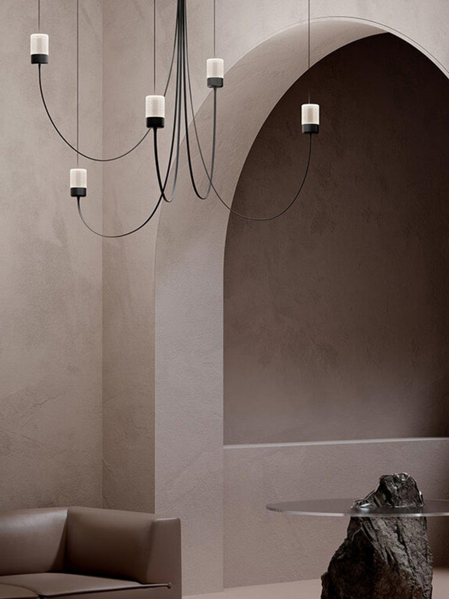 Lustra Chandelier Swaying Elegance Glass - Letslighting