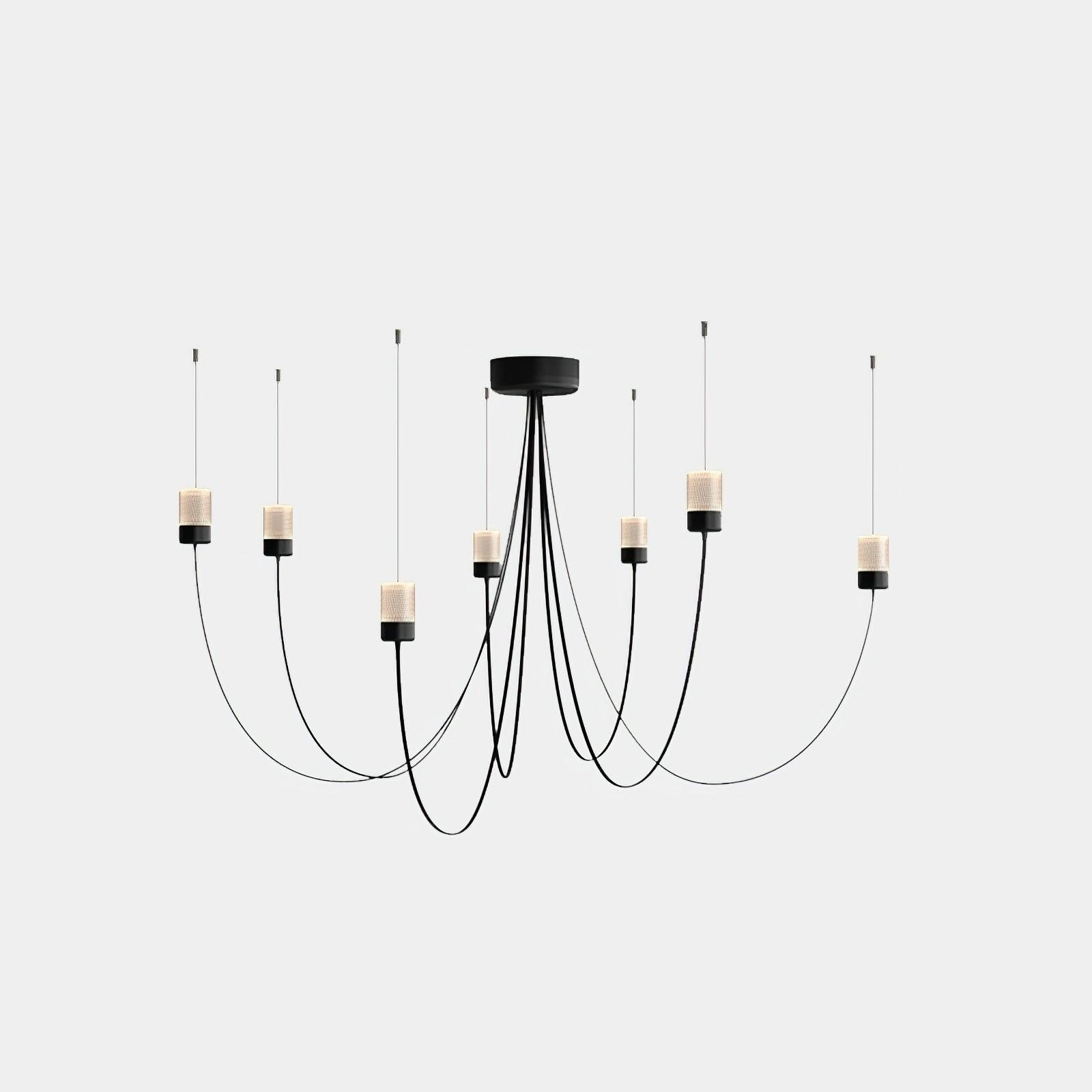 Lustra Chandelier Swaying Elegance Glass - Letslighting