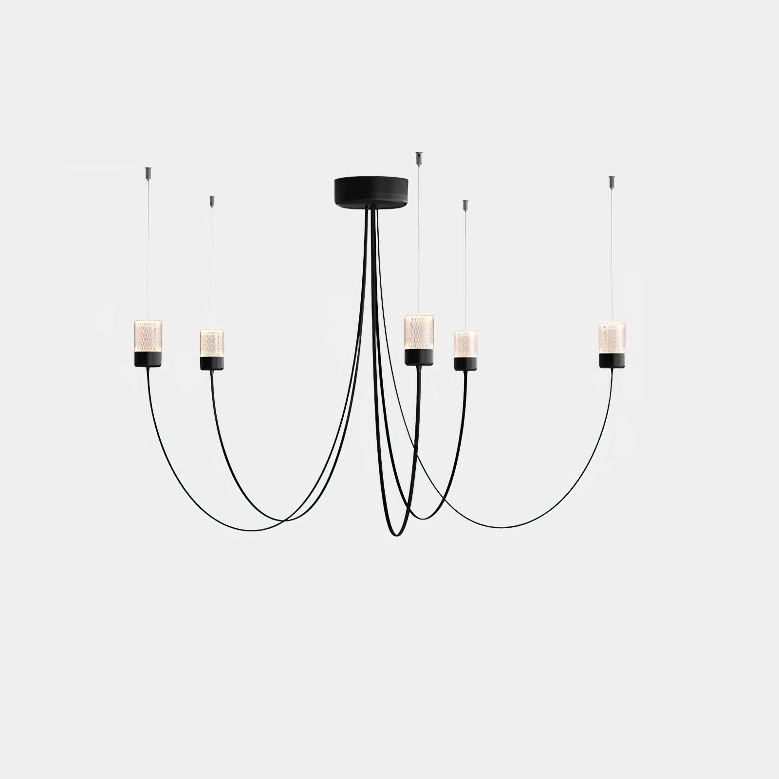 Lustra Chandelier Swaying Elegance Glass - Letslighting