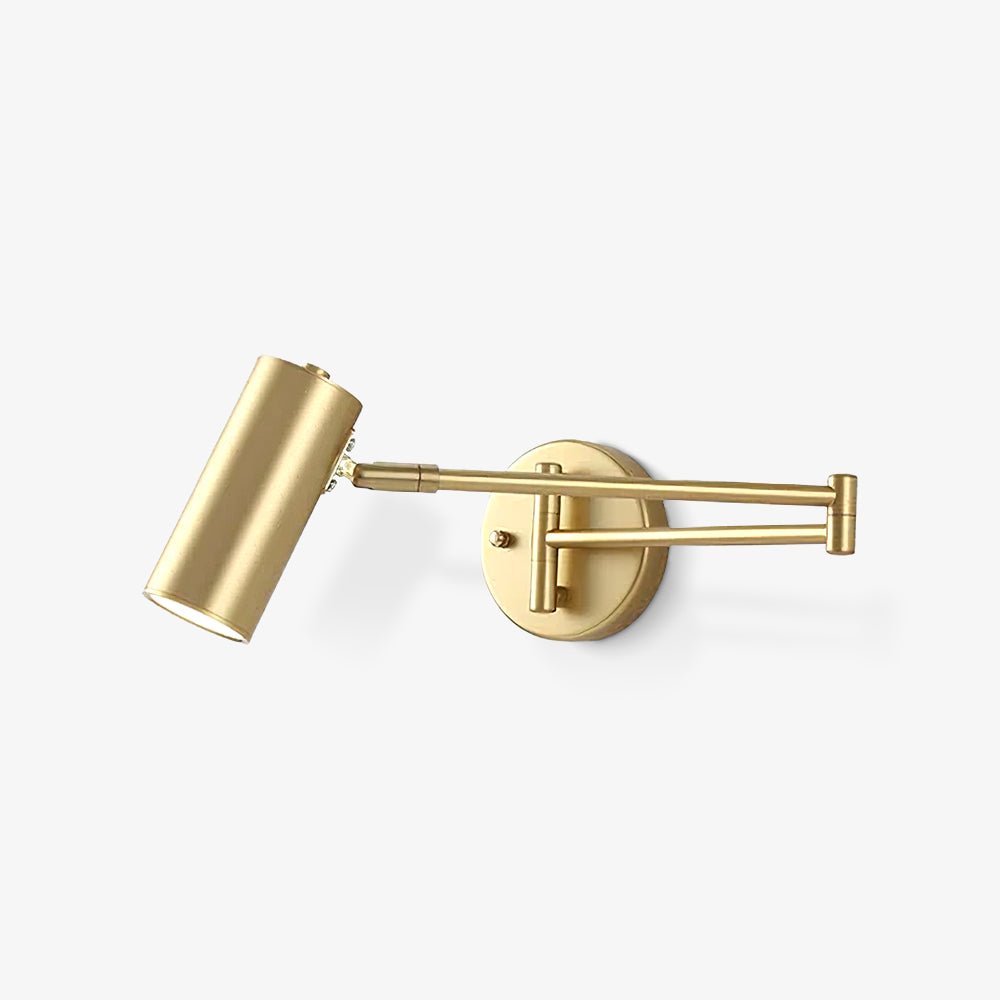 Lustra Wall Sconce Brass Swing Arm Adjustable - Letslighting