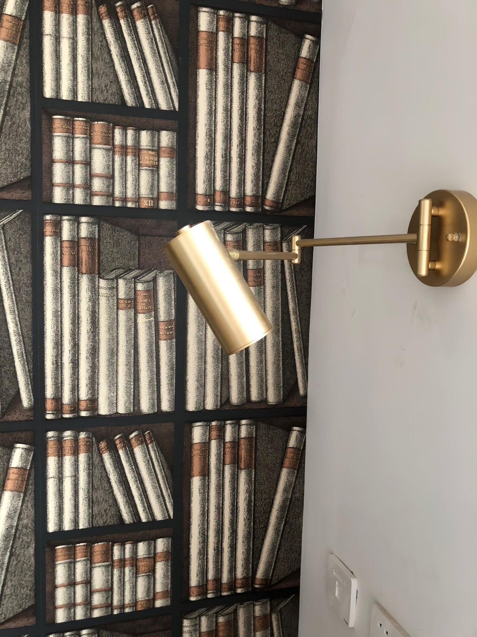 Lustra Wall Sconce Brass Swing Arm Adjustable - Letslighting