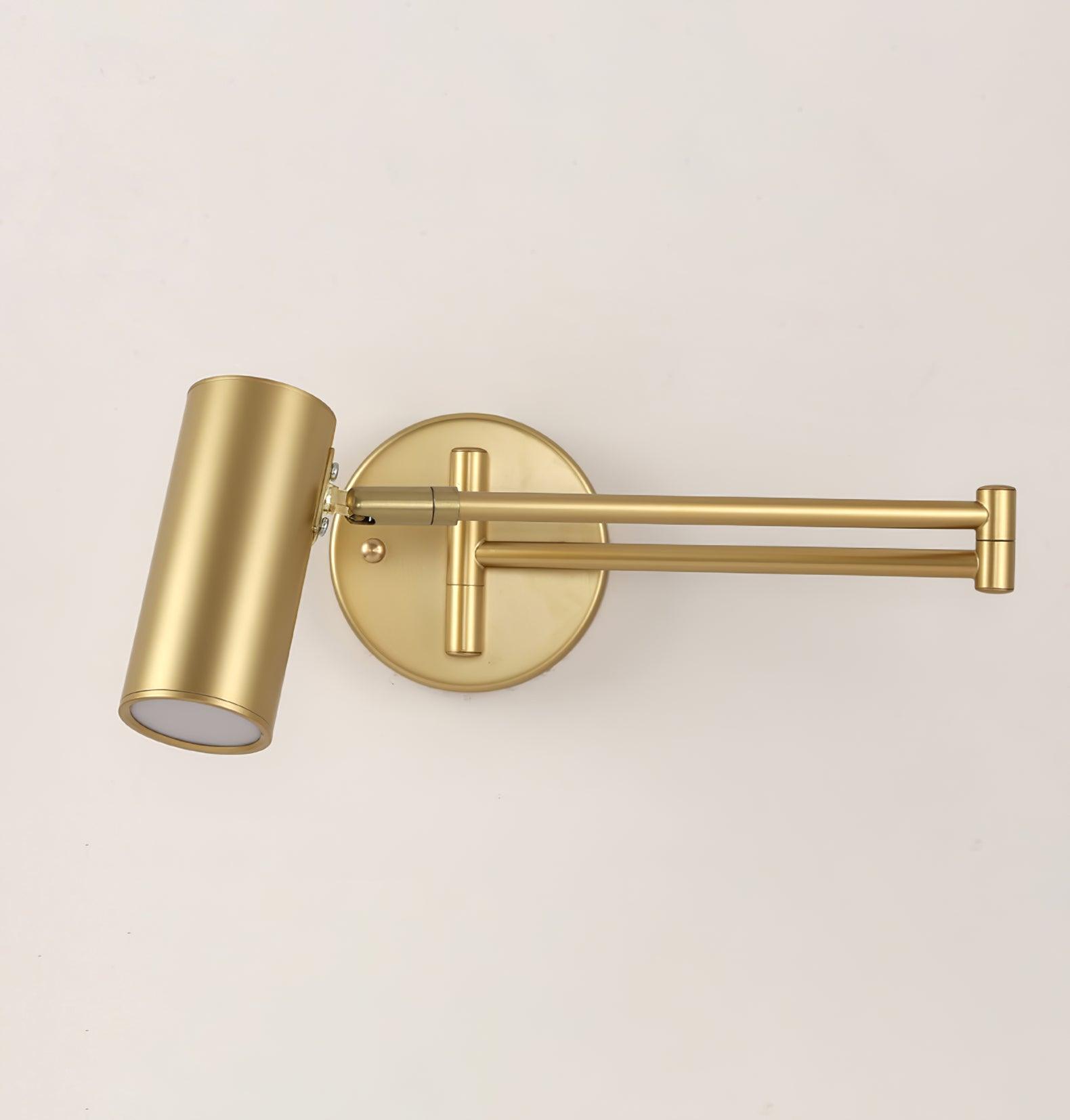 Lustra Wall Sconce Brass Swing Arm Adjustable - Letslighting