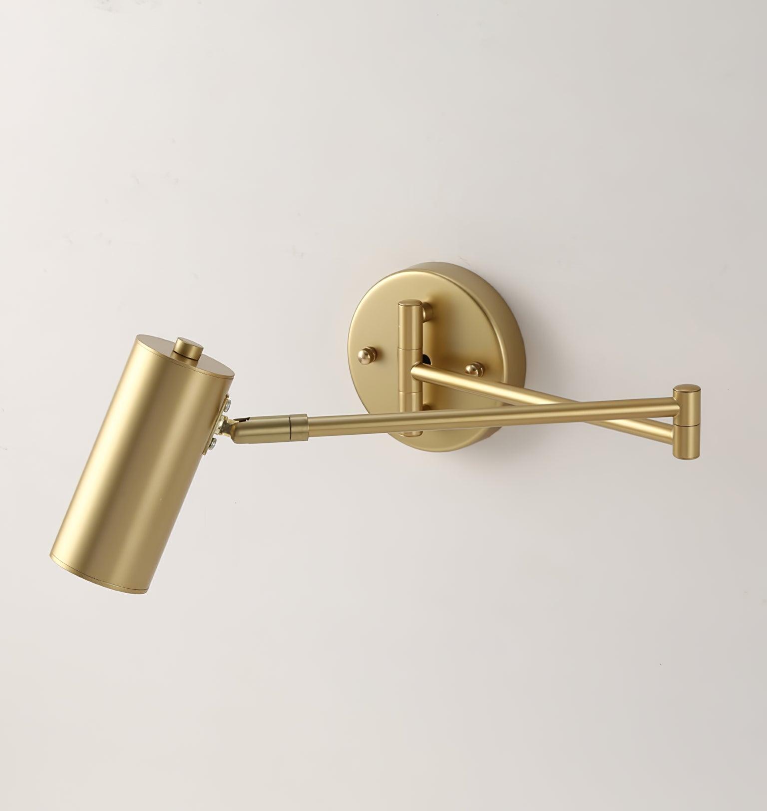 Lustra Wall Sconce Brass Swing Arm Adjustable - Letslighting