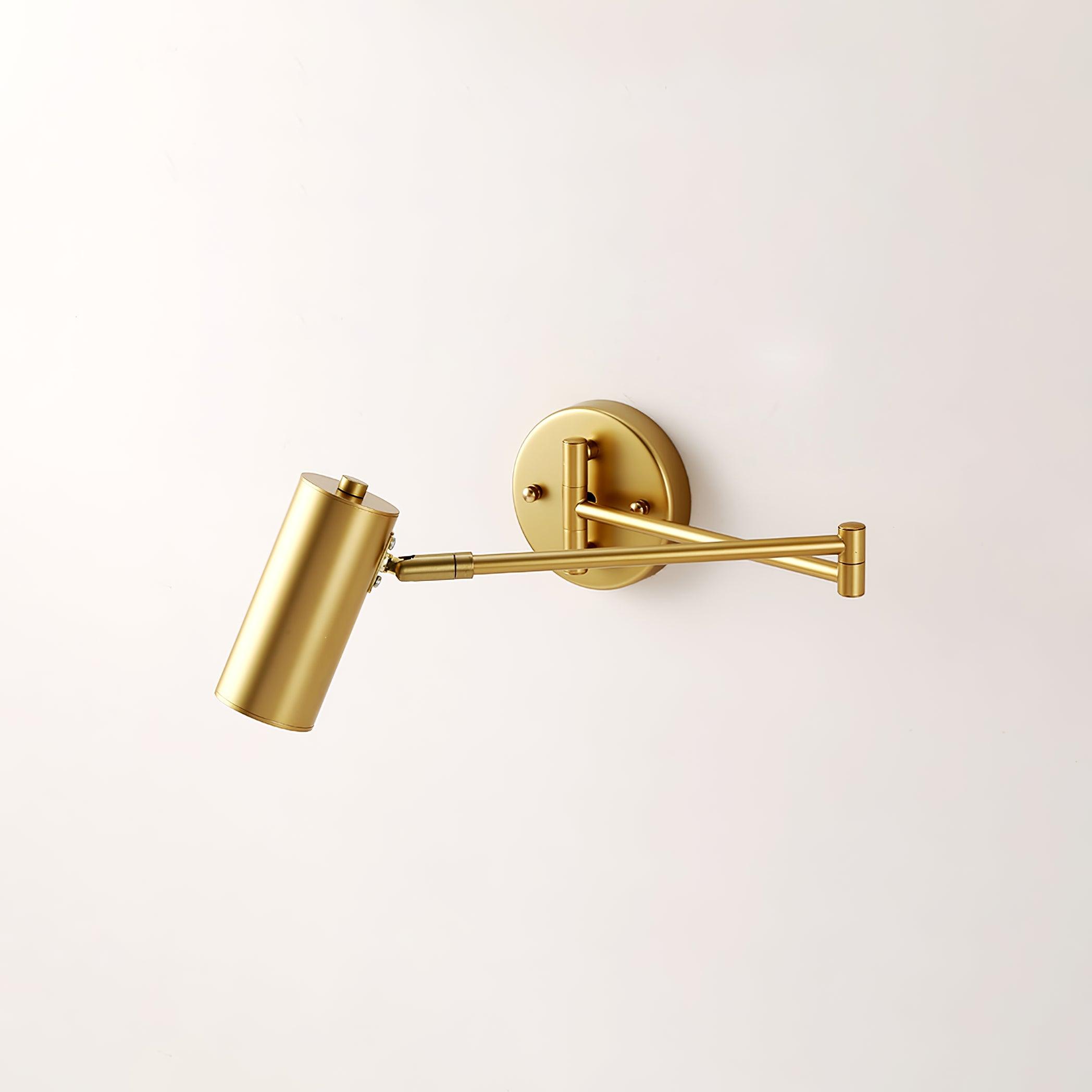 Lustra Wall Sconce Brass Swing Arm Adjustable - Letslighting