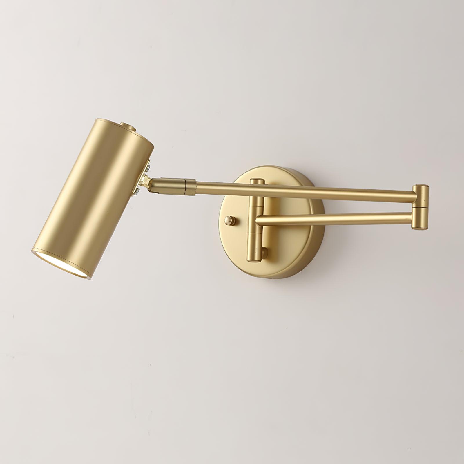 Lustra Wall Sconce Brass Swing Arm Adjustable - Letslighting