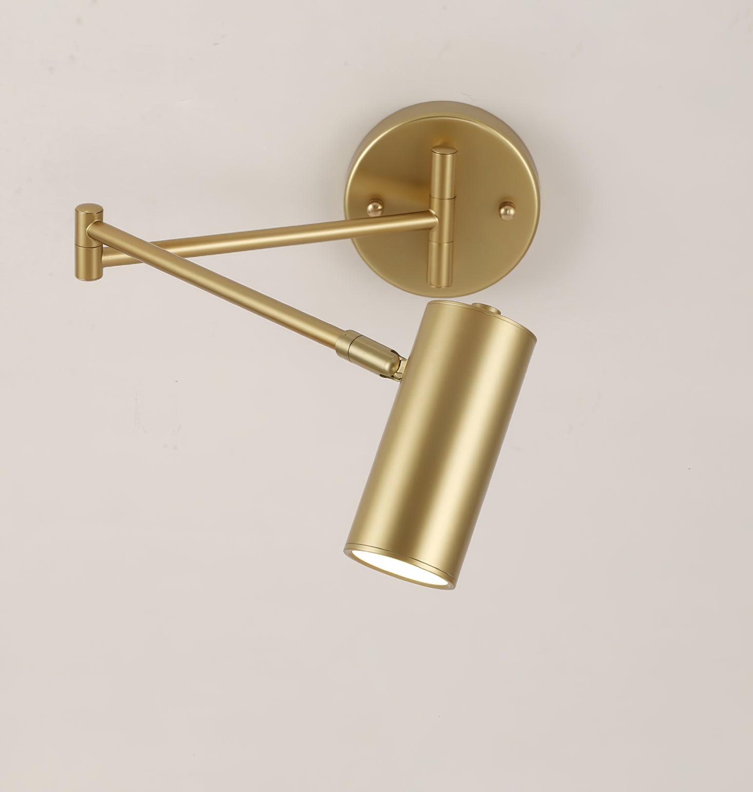 Lustra Wall Sconce Brass Swing Arm Adjustable - Letslighting