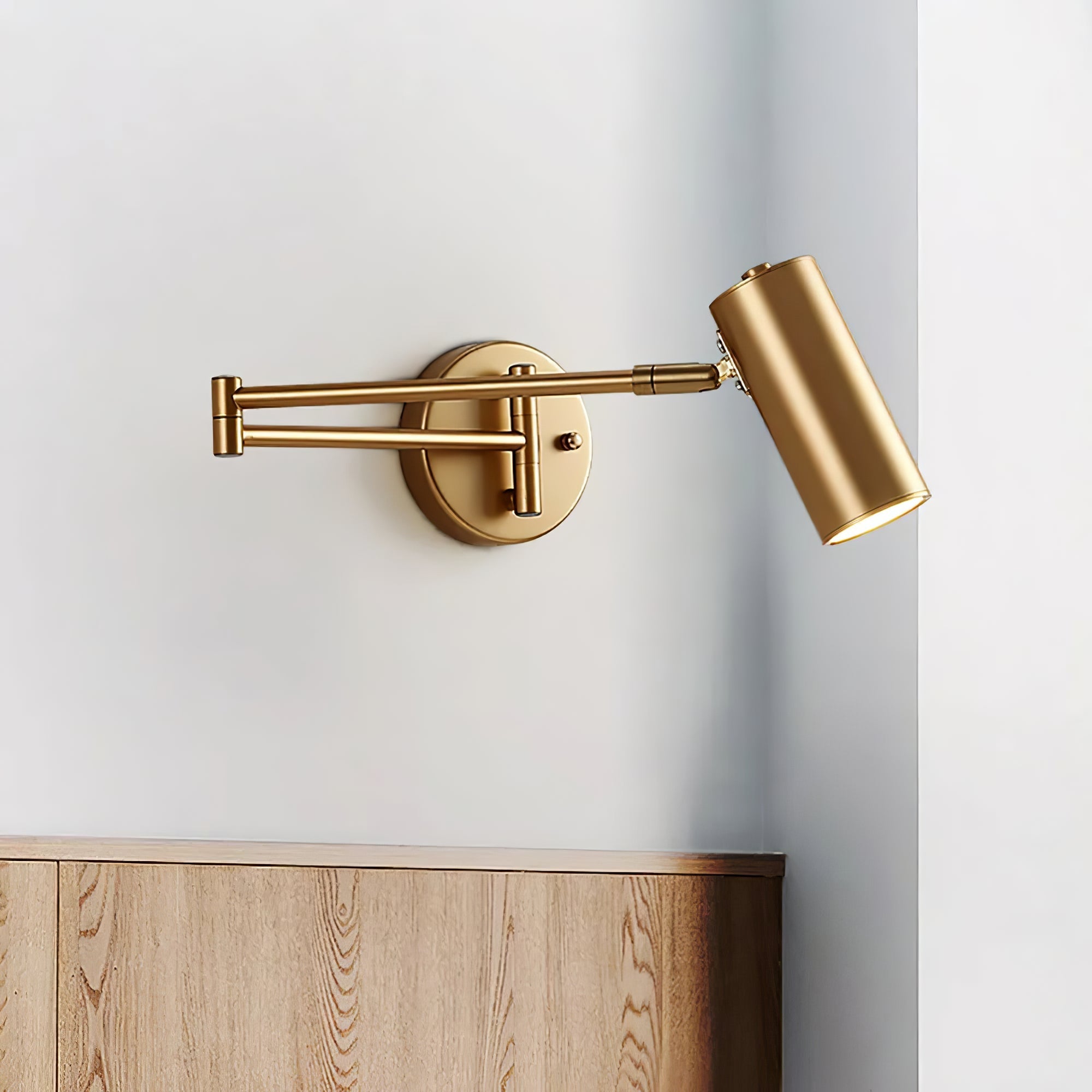 Ray Adjustable Swing Arm Wall Lamp