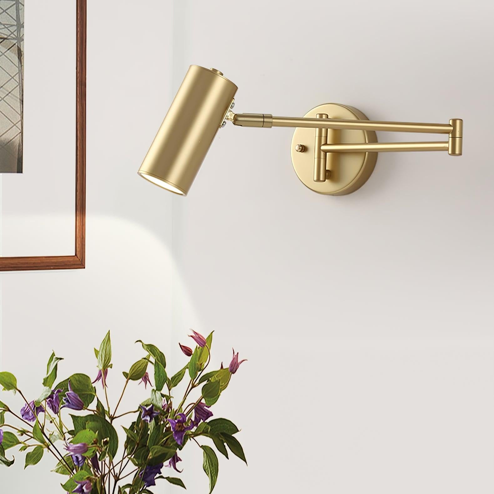 Ray Adjustable Swing Arm Wall Lamp