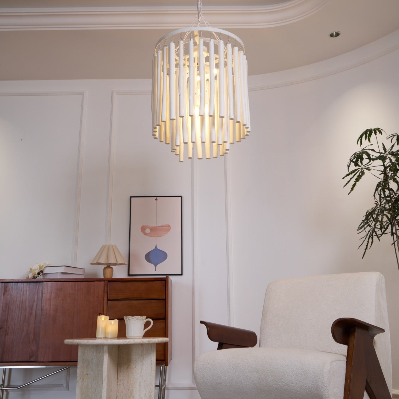 Nyphaiel Postmodern Luxury Wood Chandelier - Letslighting