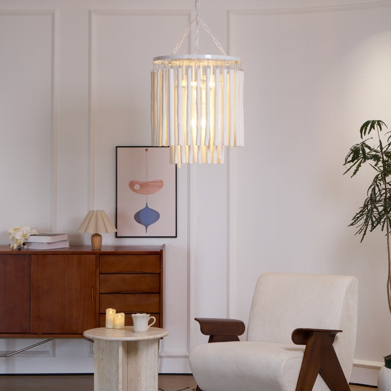 Nyphaiel Postmodern Luxury Wood Chandelier - Letslighting