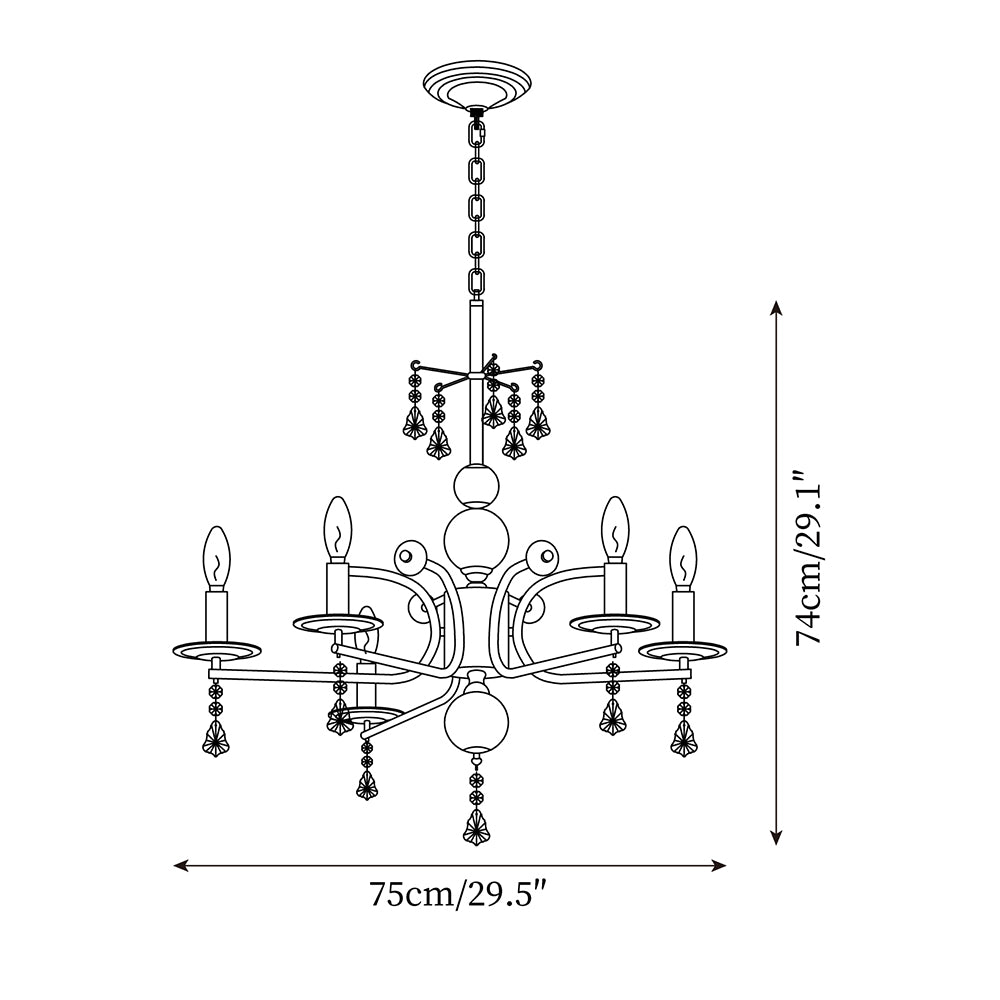 Candelabra Vintage Chandelier - Letslighting