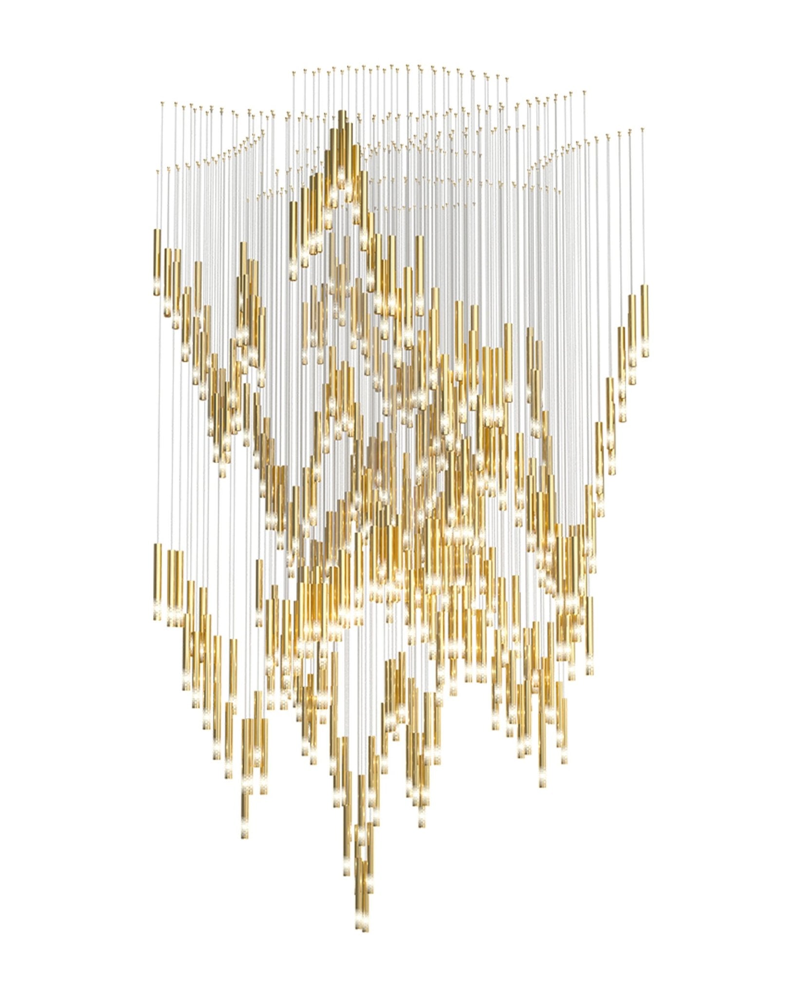 Ovynira Gold Rod Chandelier - Letslighting
