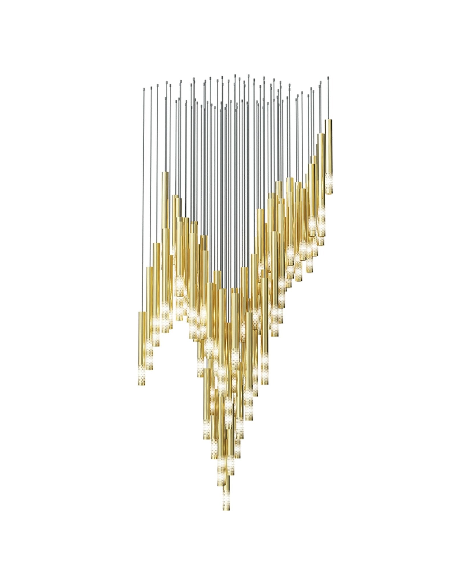 Ovynira Gold Rod Chandelier - Letslighting