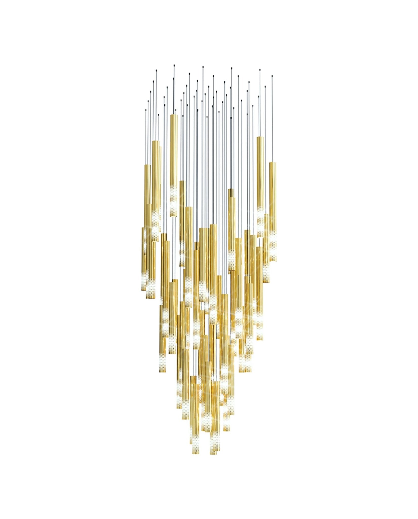 Ovynira Gold Rod Chandelier - Letslighting