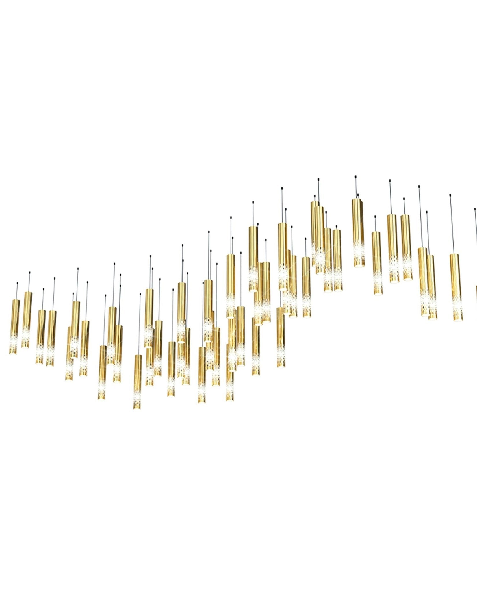 Ovynira Gold Rod Chandelier - Letslighting