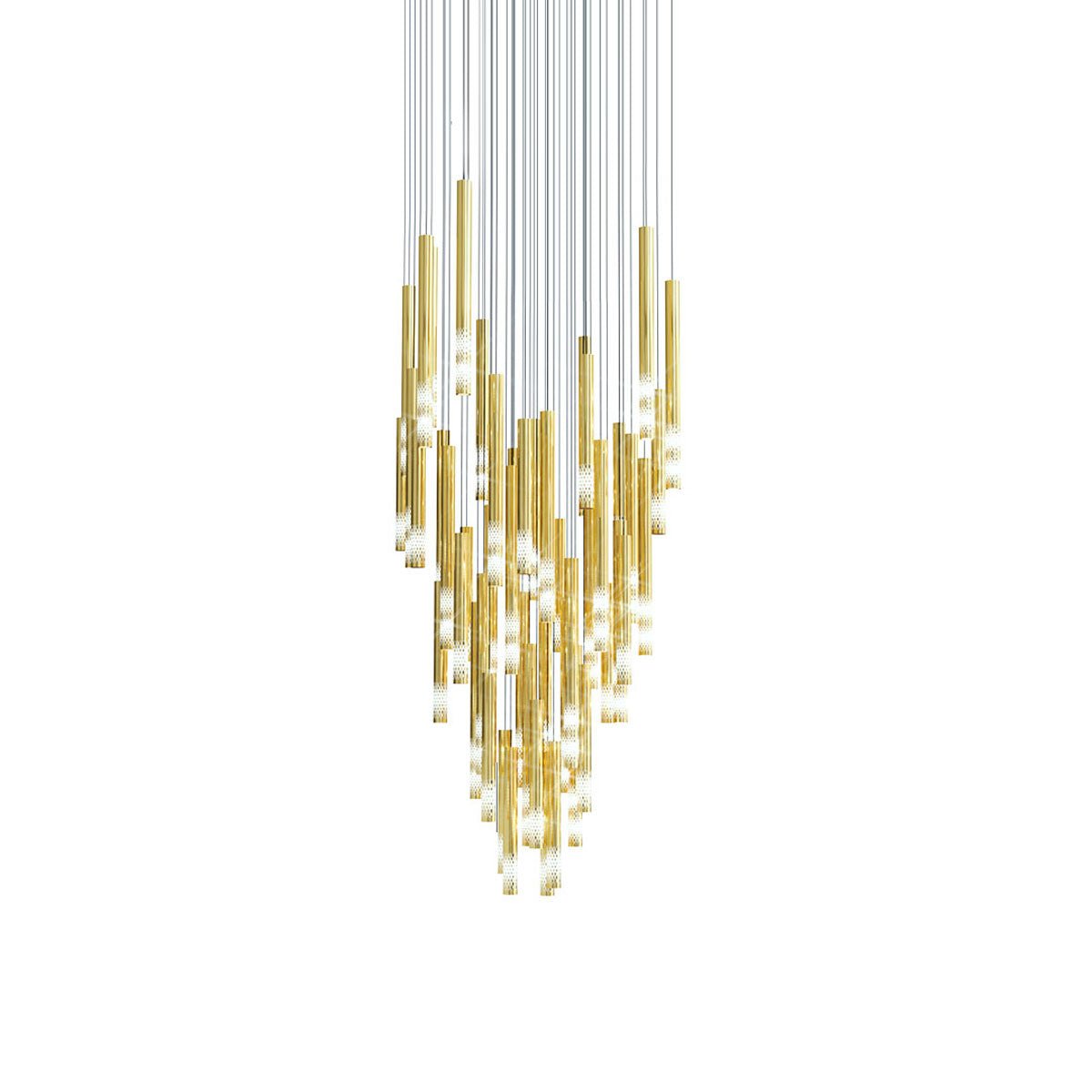 Ovynira Gold Rod Chandelier - Letslighting