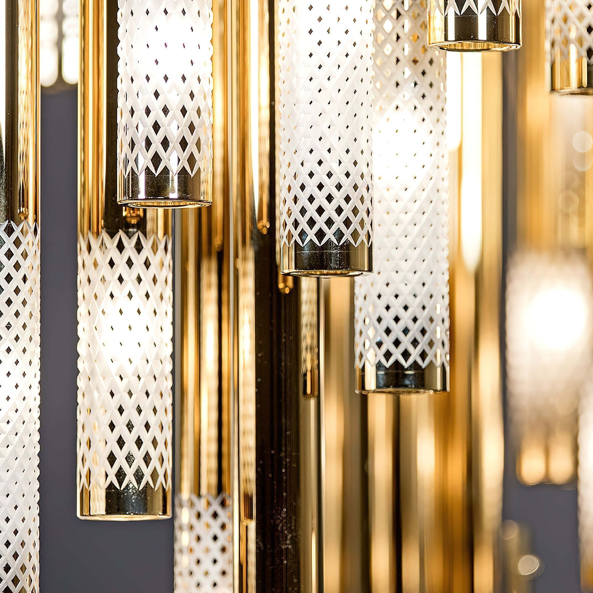 Ovynira Gold Rod Chandelier - Letslighting