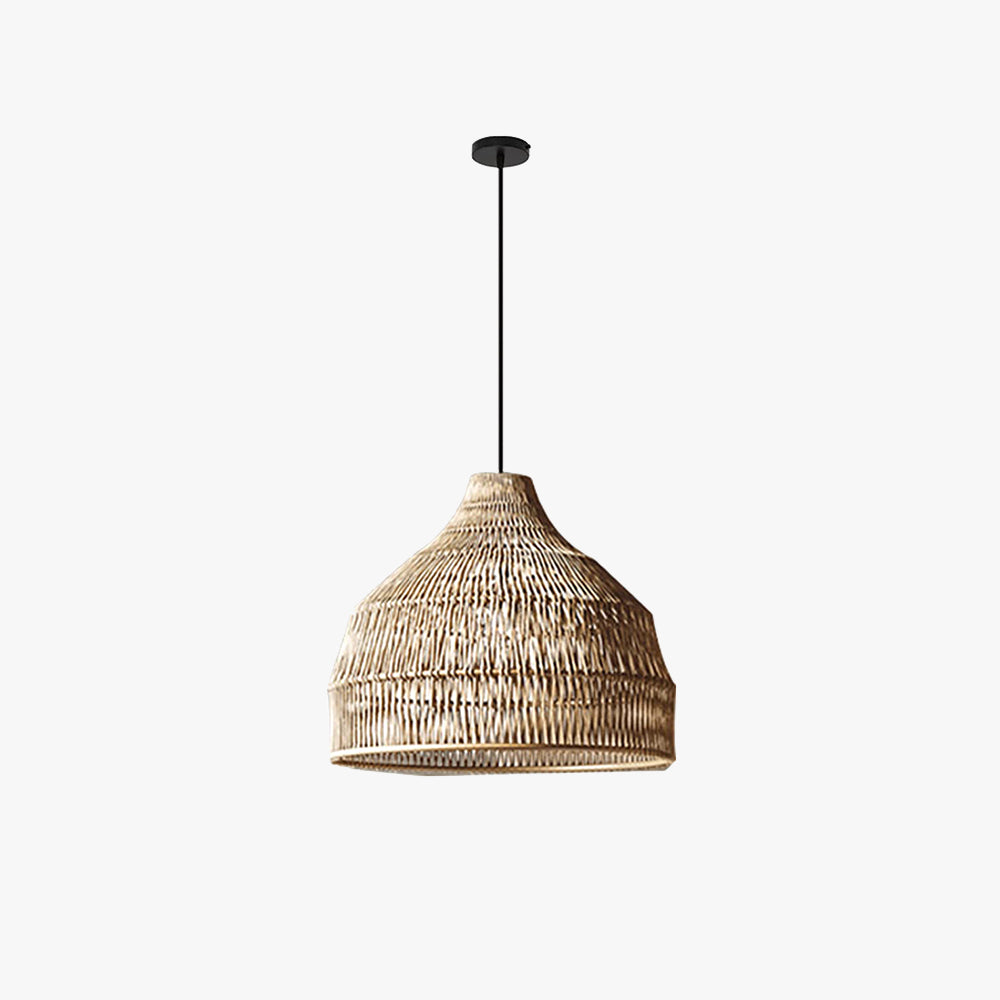 Muto Japanese Vintage Zen Pendant Light Rattan Study Room/Bedroom