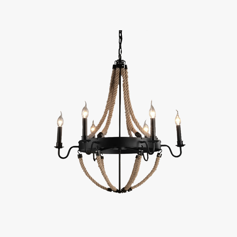 Epoch Vintage Loft Twine Pendant Light Metal Restaurant/Bar - Letslighting