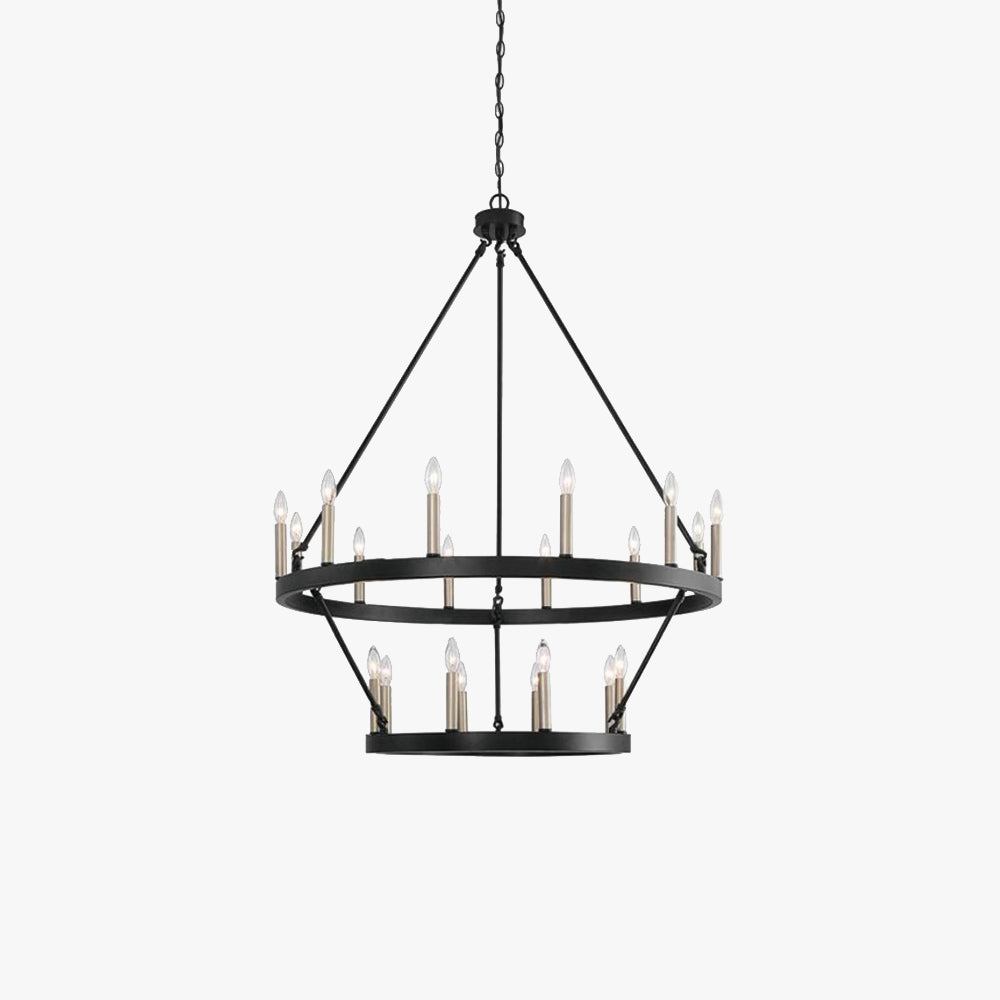 Silva Modern Industrial LED Chandelier Metal Living Room