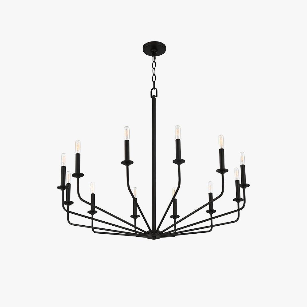Silva Modern Industrial LED Chandelier Metal Living Room - Letslighting
