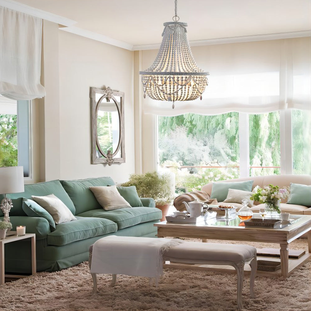 Silva Retro Luxury Atmosphere Metal Wood Pendant Light Old