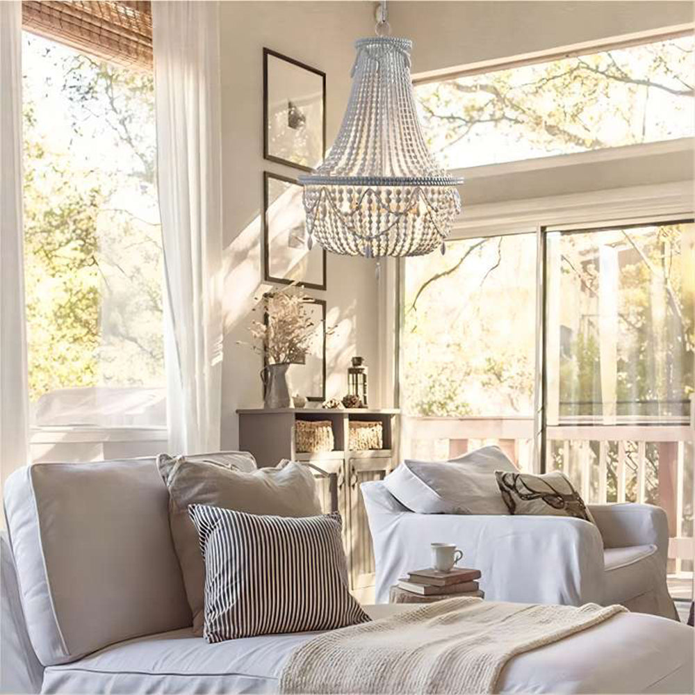 Silva Retro Luxury Atmosphere Metal Wood Pendant Light Old