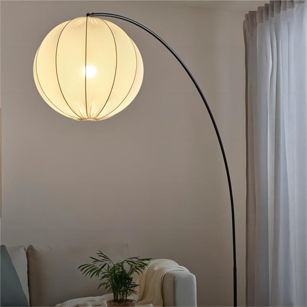 Ritta Modern Minimalist Sphere Metal Fabric Pendant Light - Letslighting