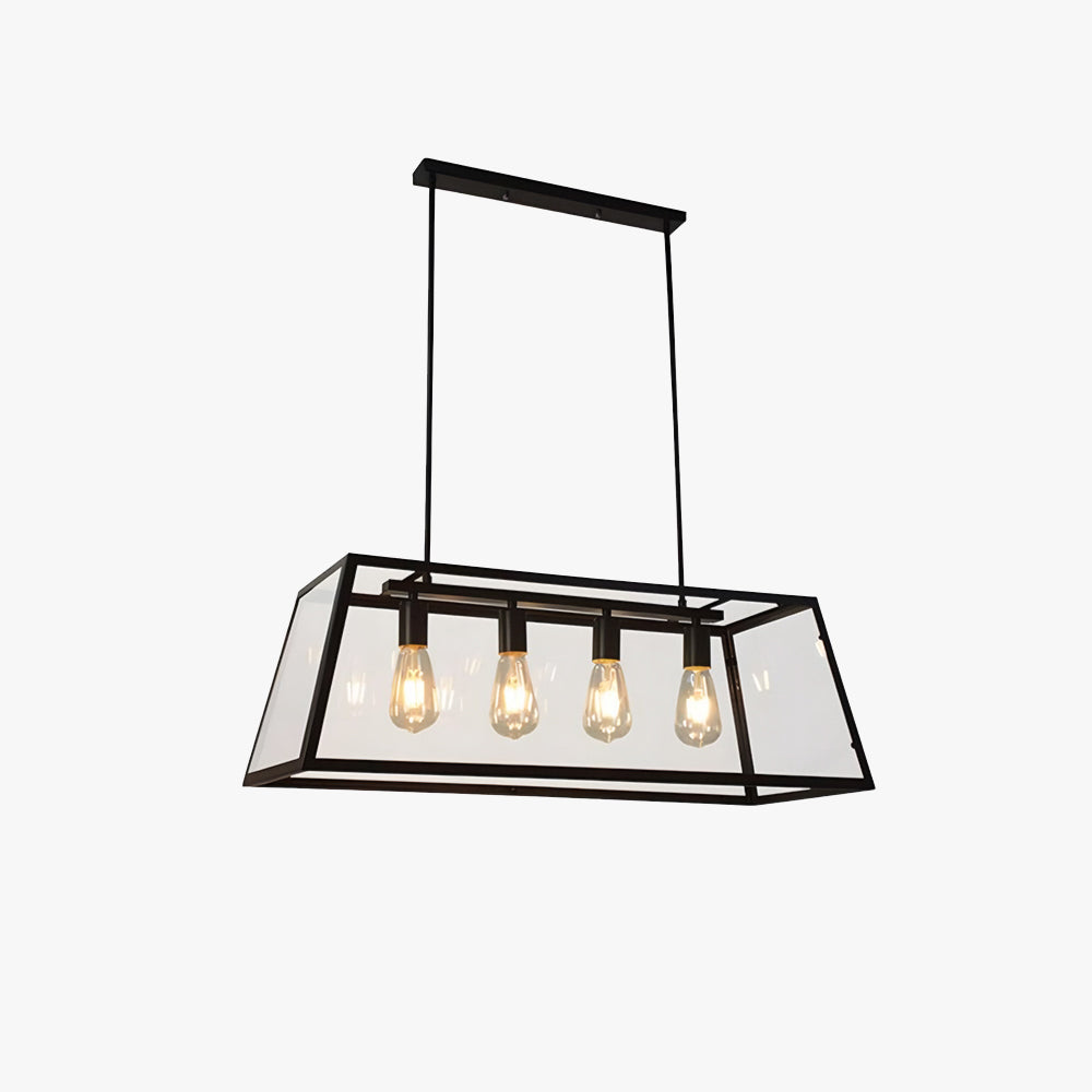 Epoch Industrial LED Modern Pendant Light Glass Metal Kitchen Bedroom Living Room - Letslighting