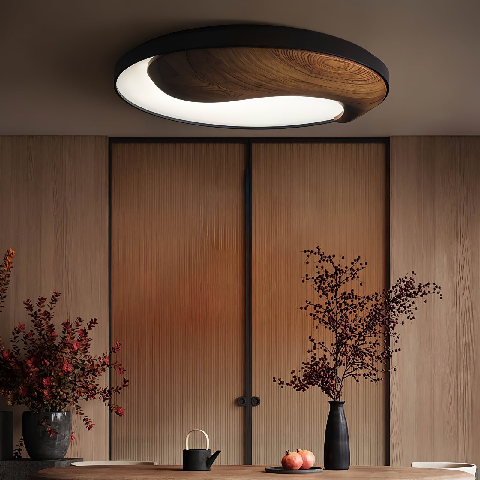 Ivelor Modern Minimalist Balance Wood Ceiling Light - Letslighting