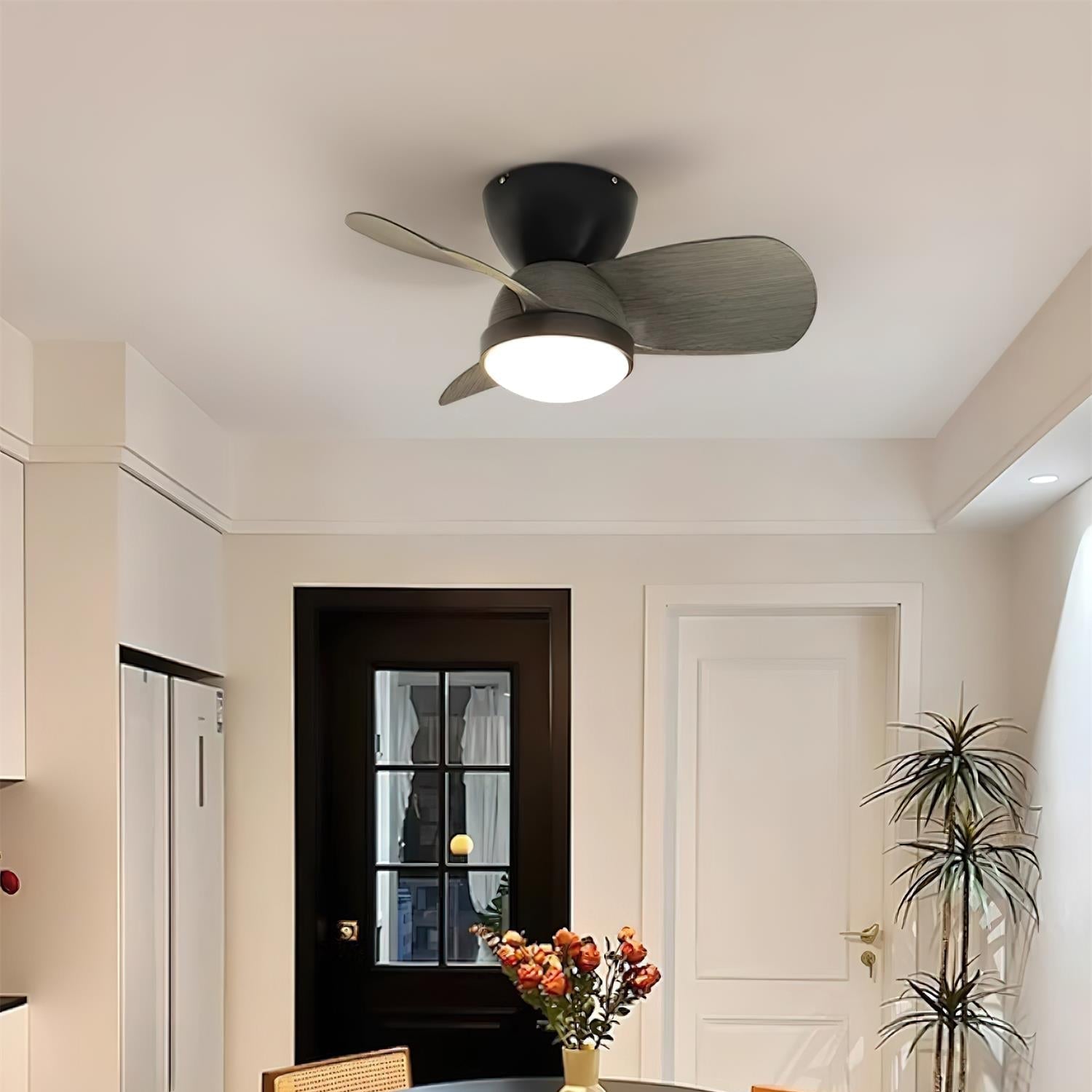 Eamon Modern Wood Ceiling Fan Light - Letslighting