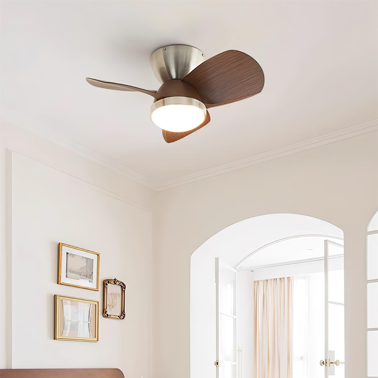 Eamon Modern Wood Ceiling Fan Light - Letslighting