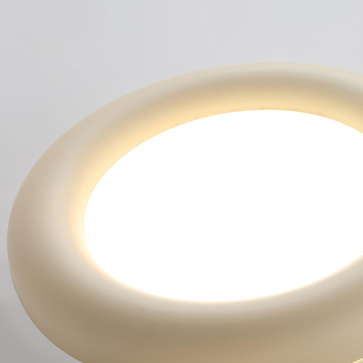 Ceiling Light Beige Flush Mount with Acrylic Canopy Minimalist - Letslighting