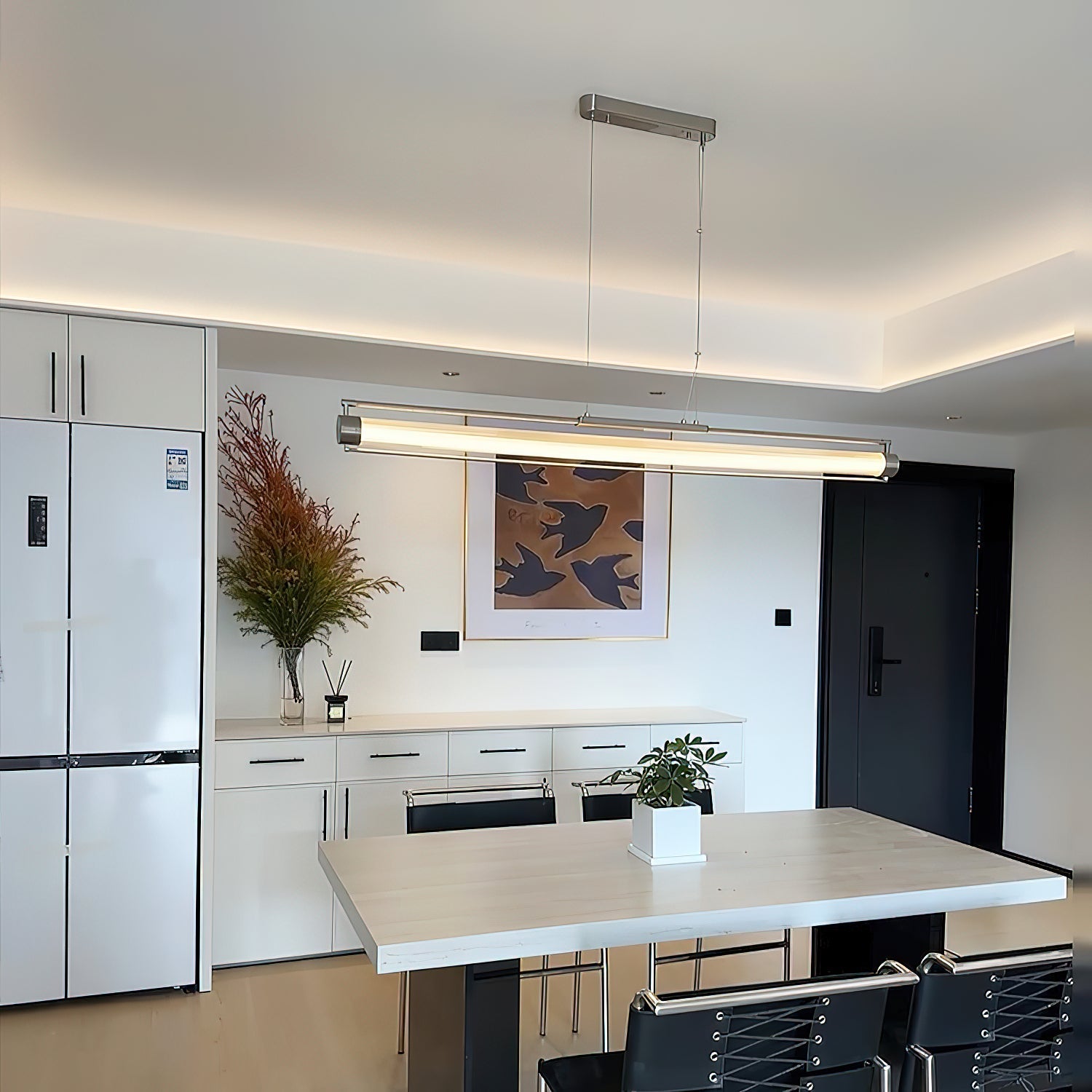 Lylorel Modern Minimalist Wand Glass Pendnat Lamp - Letslighting