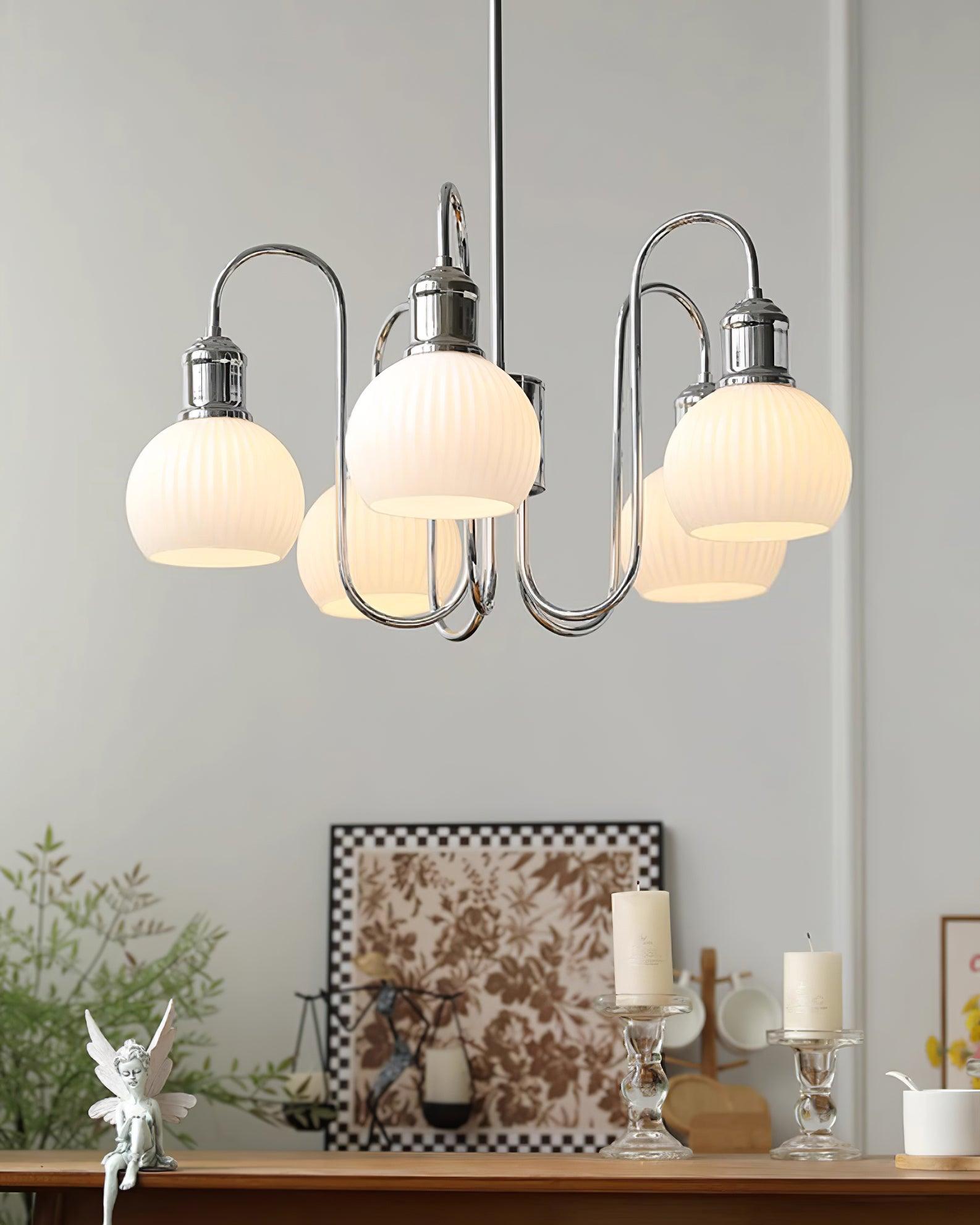 Tamara Mid-Century Revival Globe Chandelier - Letslighting