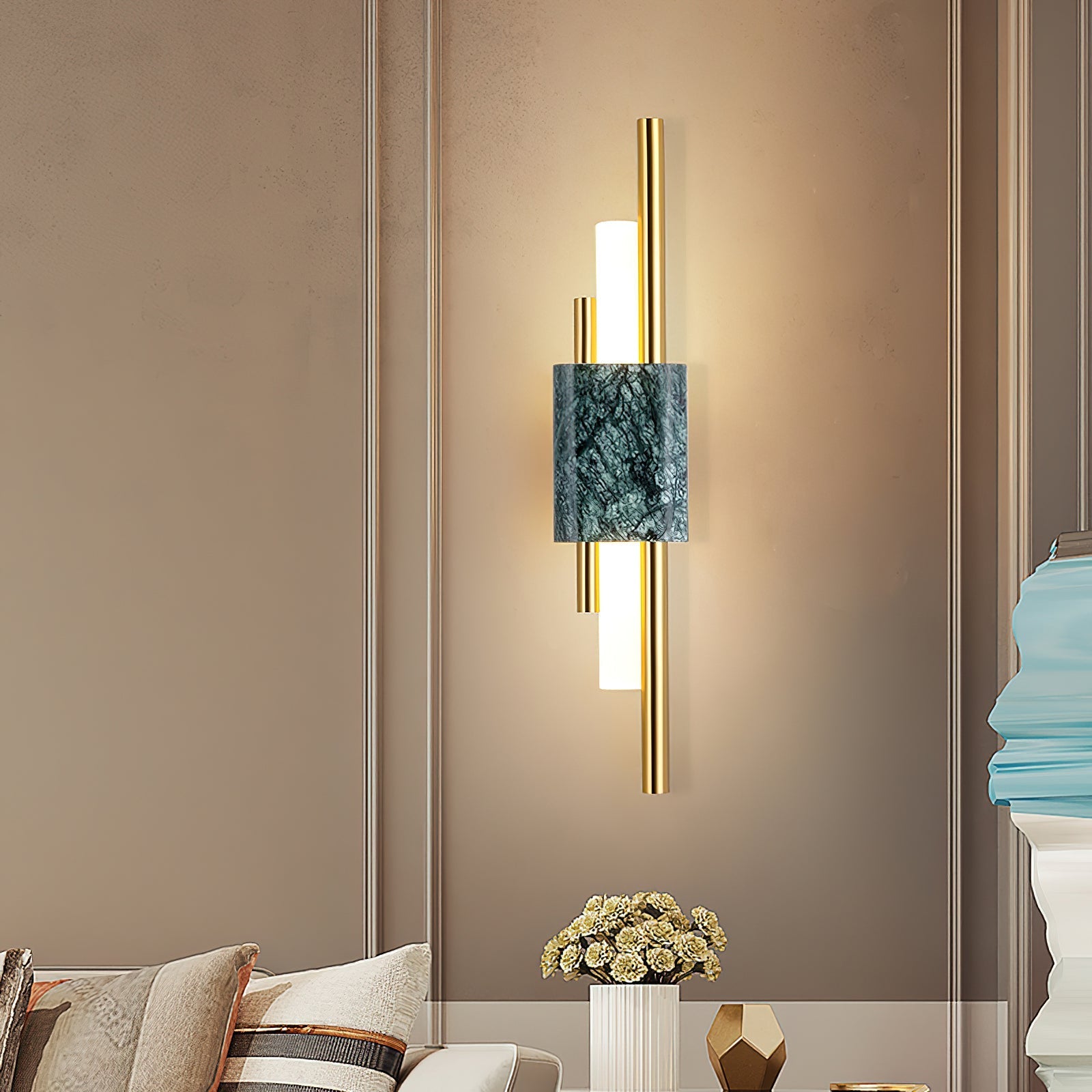 Mildred Premium Nordic Art Marble Wall Light - Letslighting
