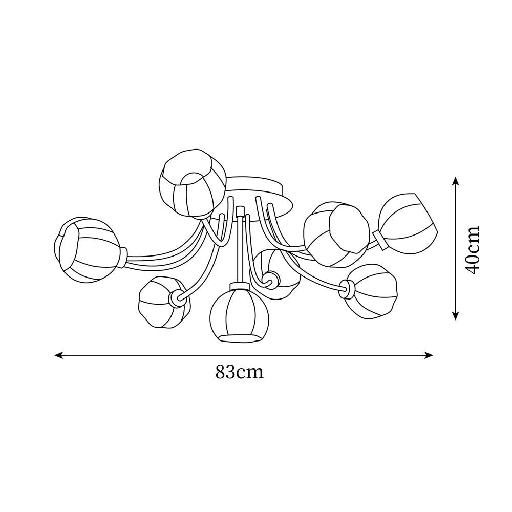 Florina Flower Ceiling Light - Letslighting