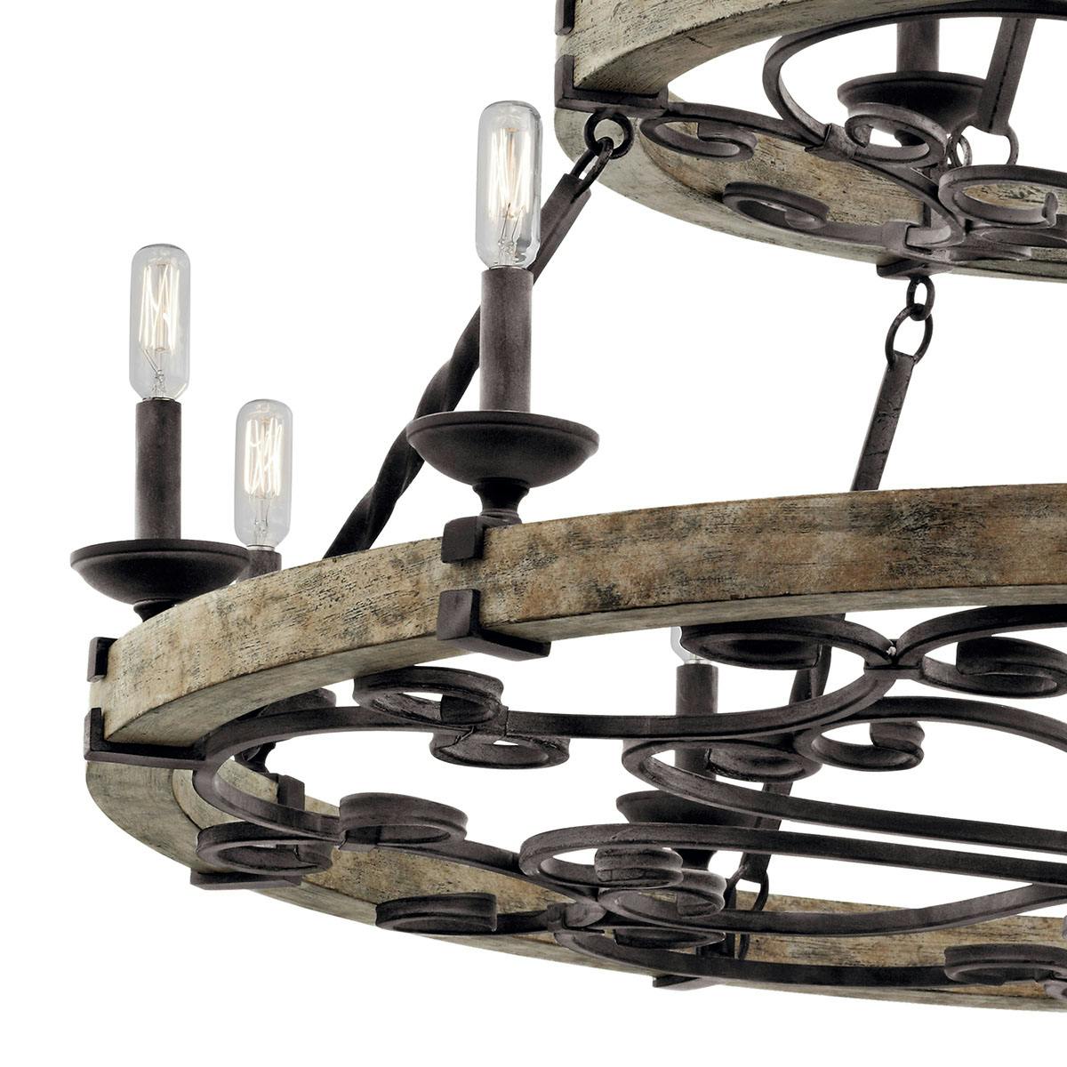 Evtalen Vintage Industrial Wooden Chandelier - Letslighting