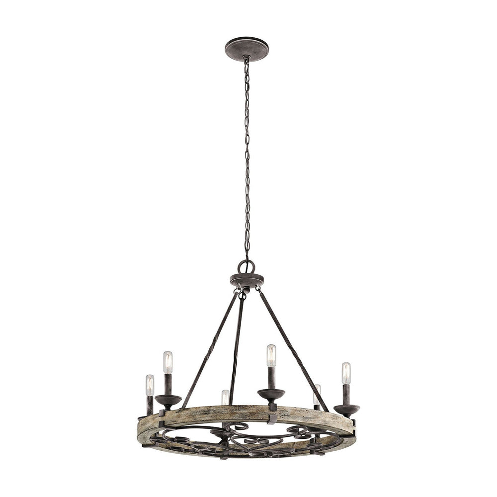 Evtalen Vintage Industrial Wooden Chandelier - Letslighting