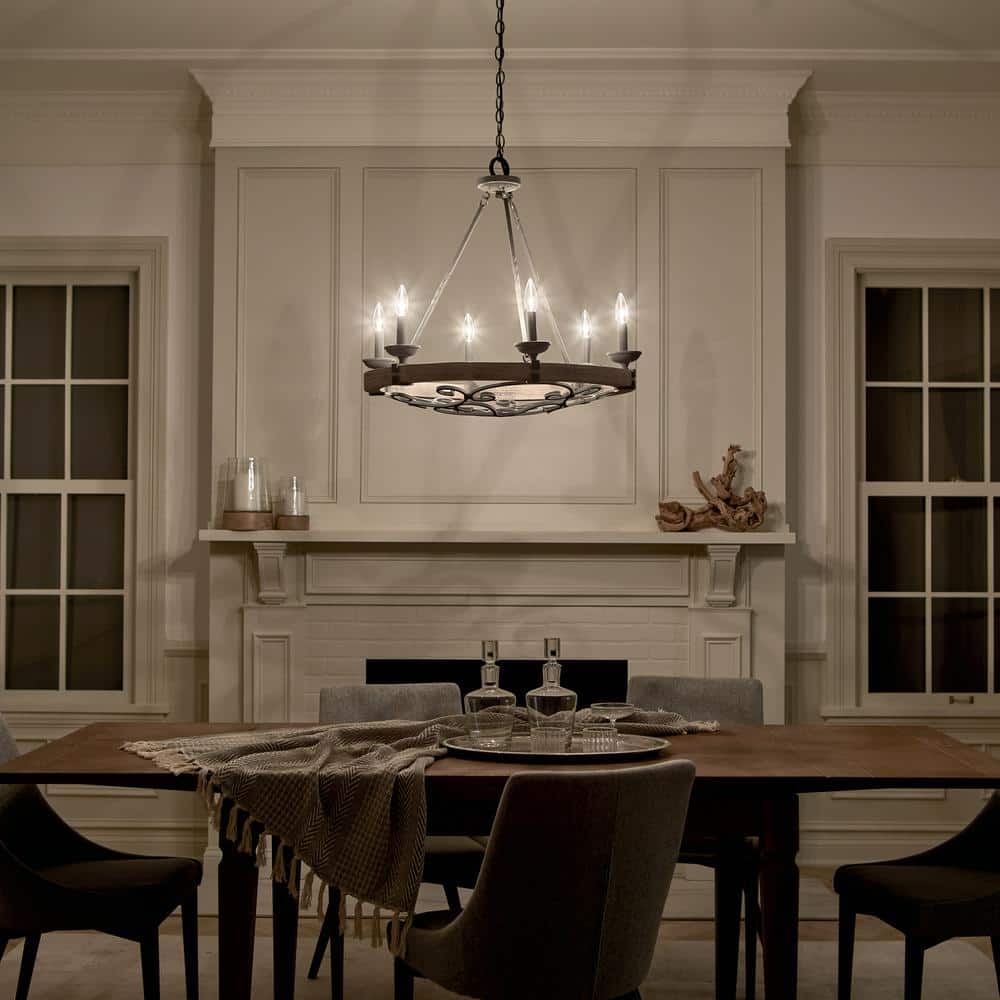 Evtalen Vintage Industrial Wooden Chandelier - Letslighting