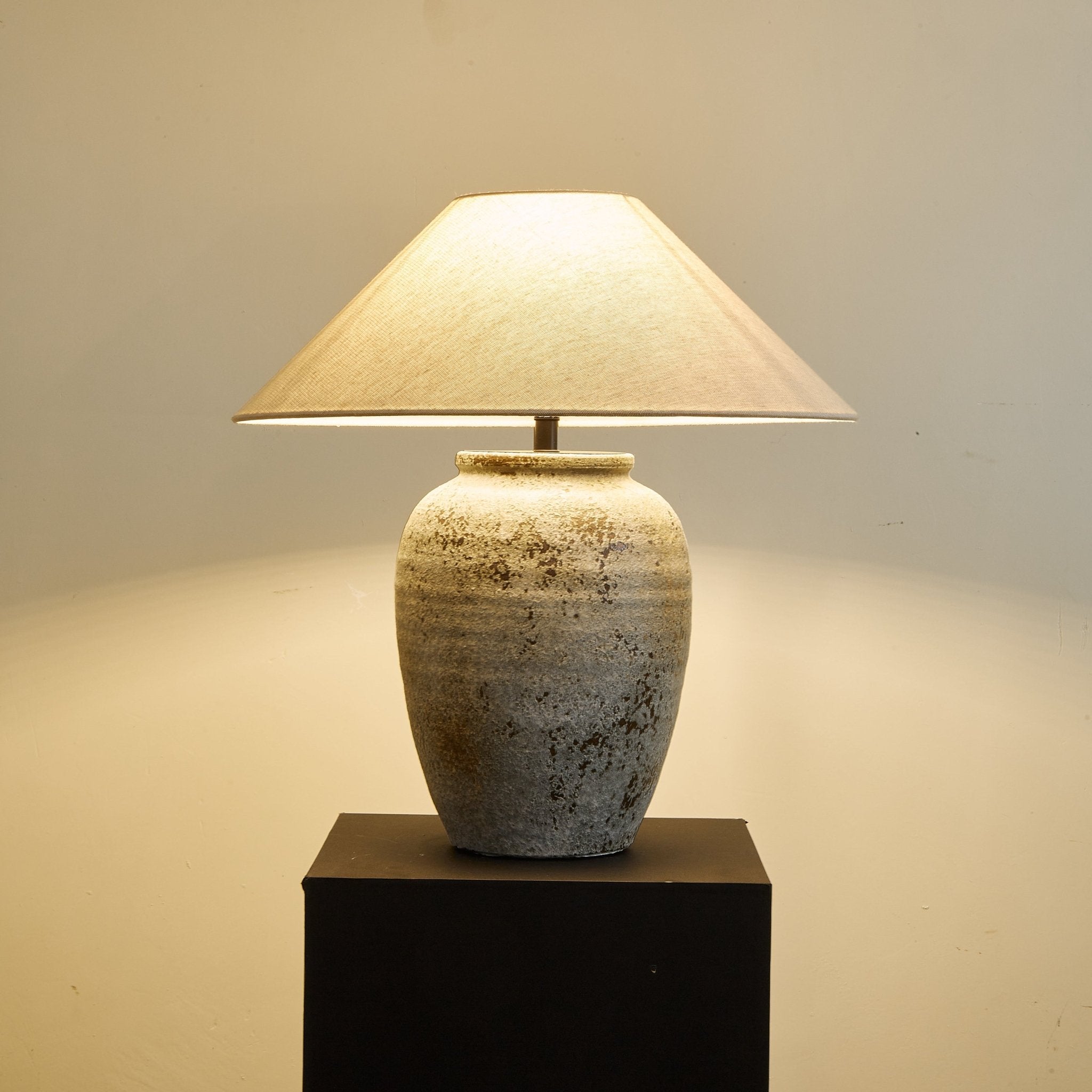 Terra Ceramic & Fabric Table Lamp - Letslighting