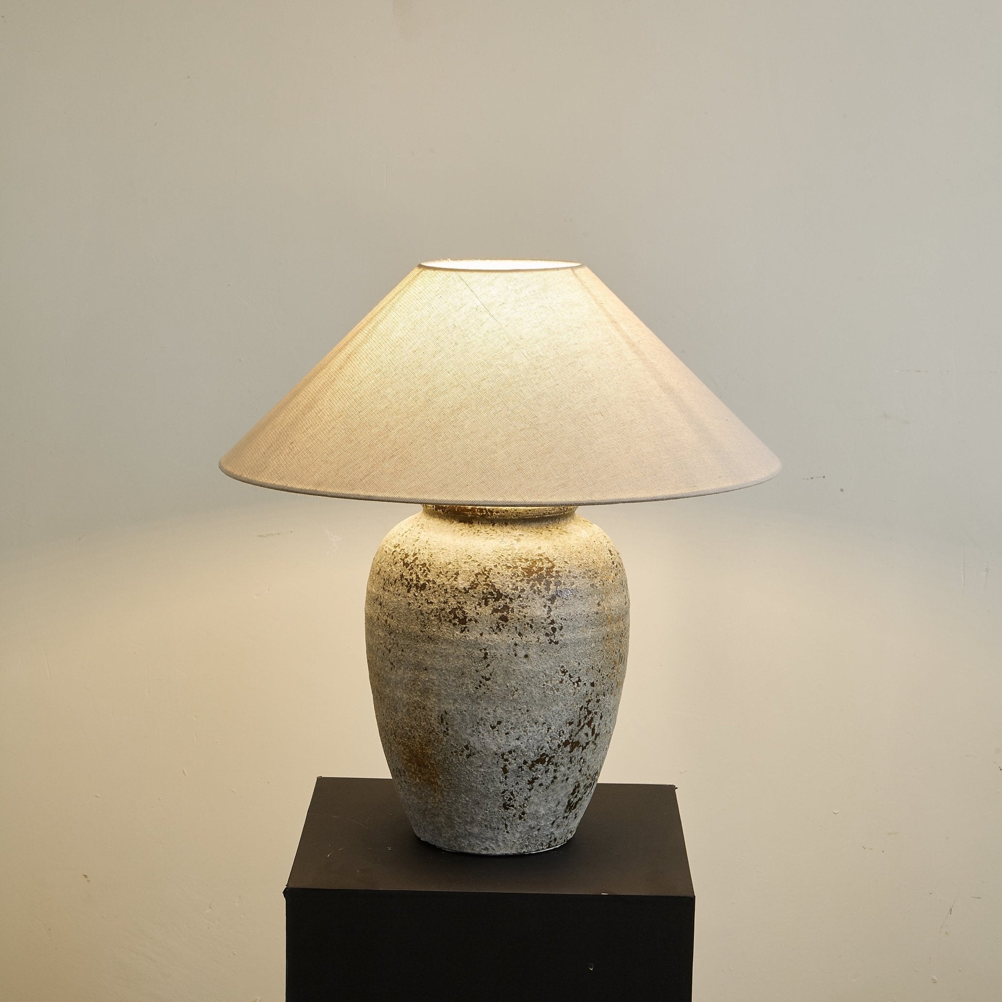 Terra Ceramic & Fabric Table Lamp - Letslighting