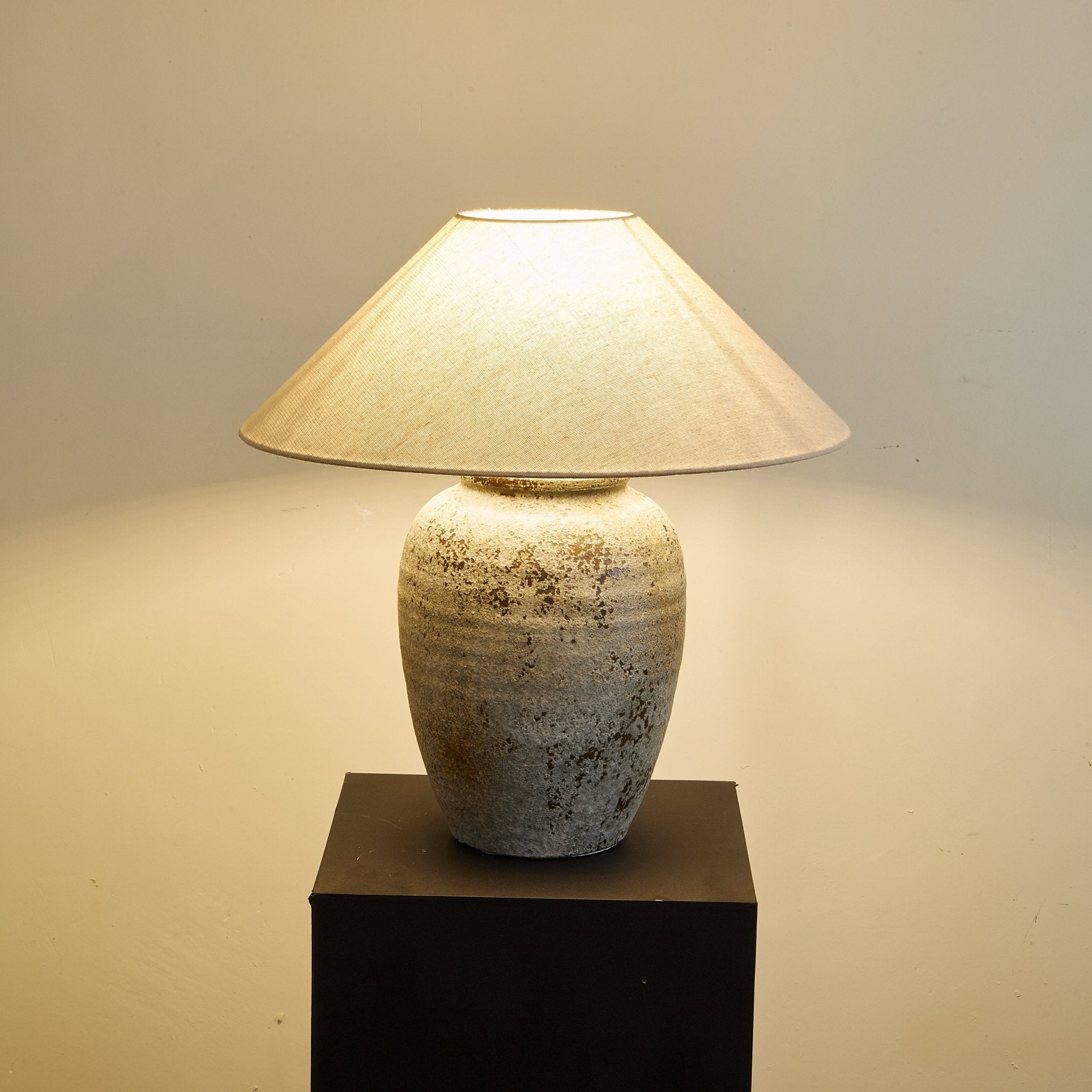 Terra Ceramic & Fabric Table Lamp - Letslighting