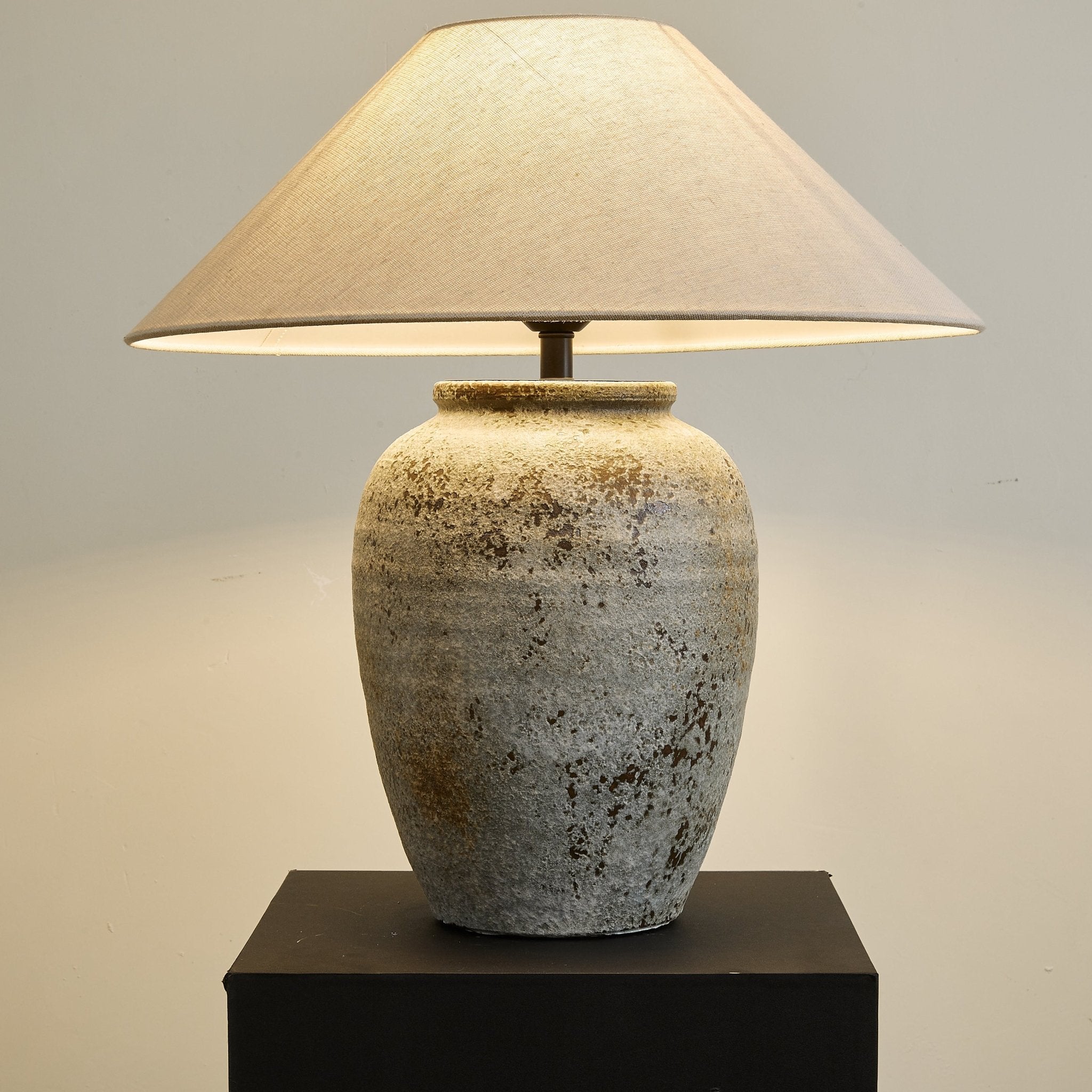 Terra Ceramic & Fabric Table Lamp - Letslighting