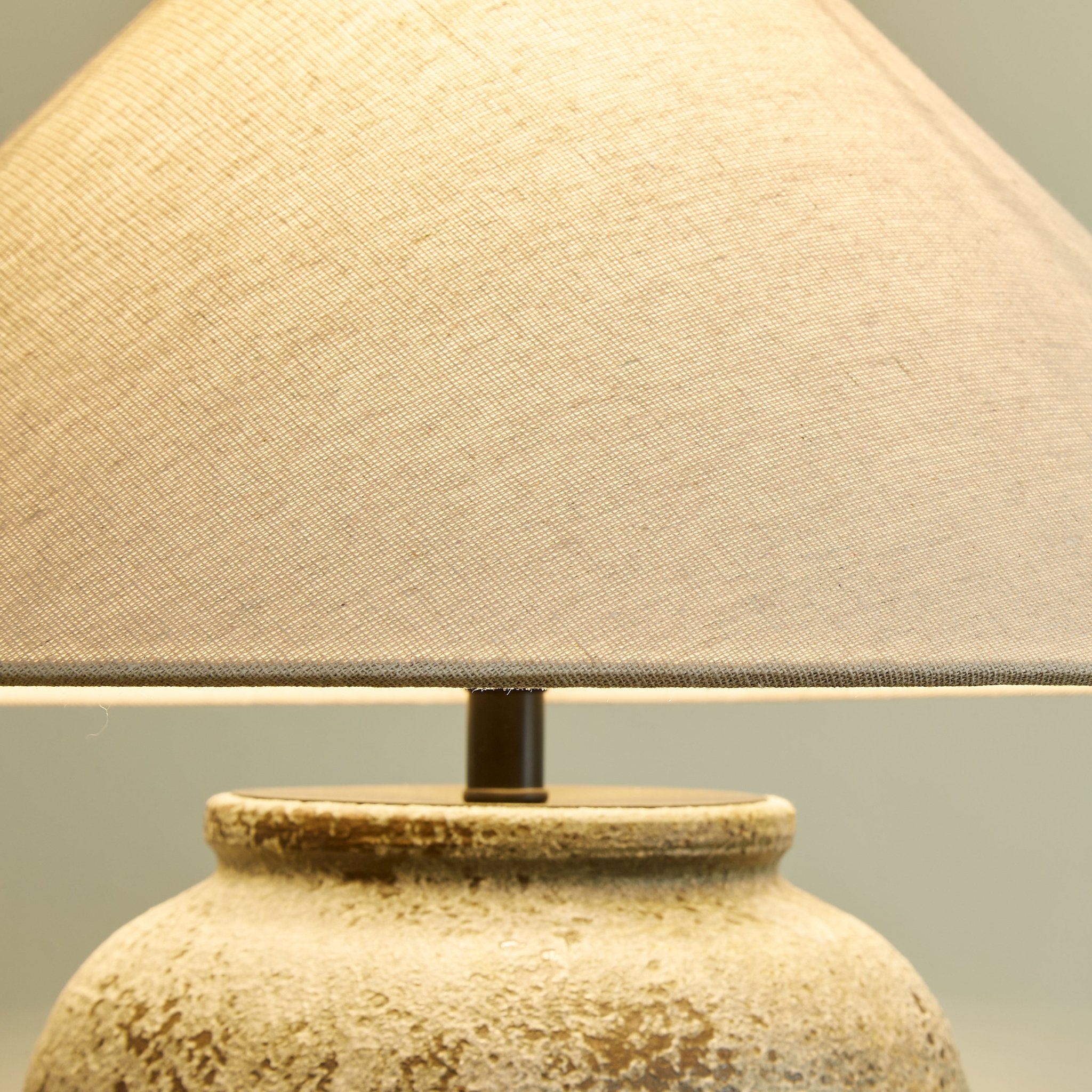 Terra Ceramic & Fabric Table Lamp - Letslighting