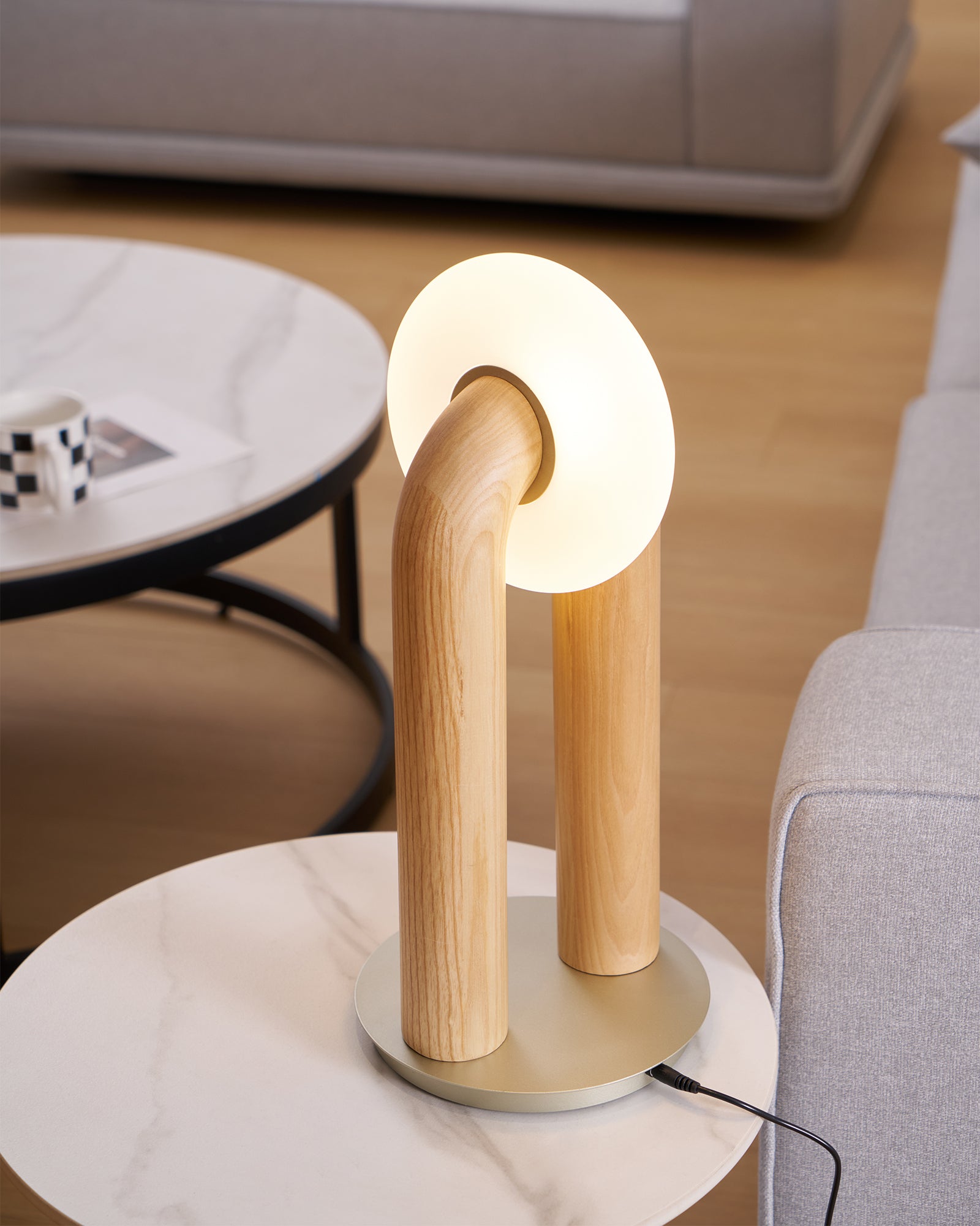 Roxen Wood Vintage Table Lamp - Letslighting