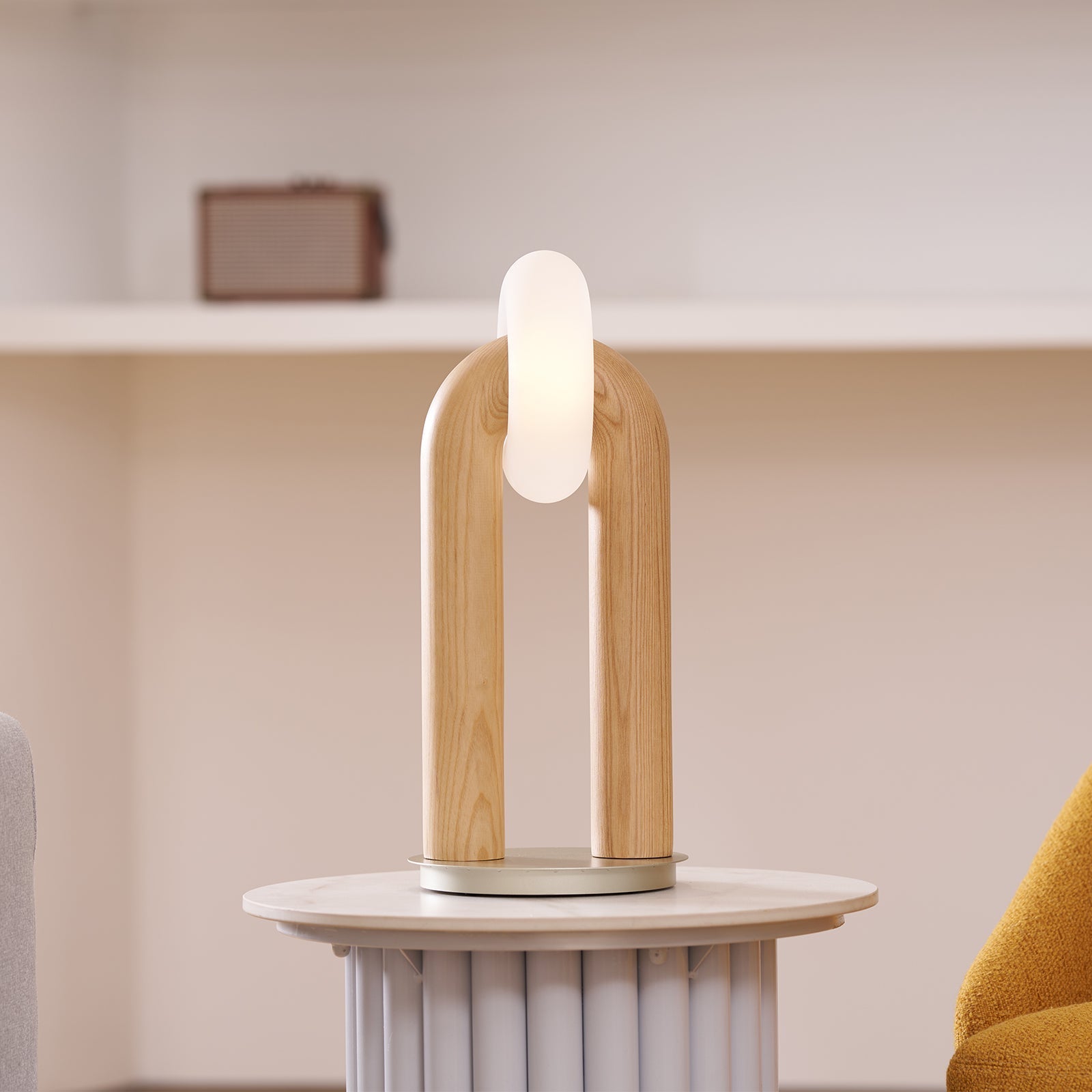 Roxen Wood Vintage Table Lamp - Letslighting