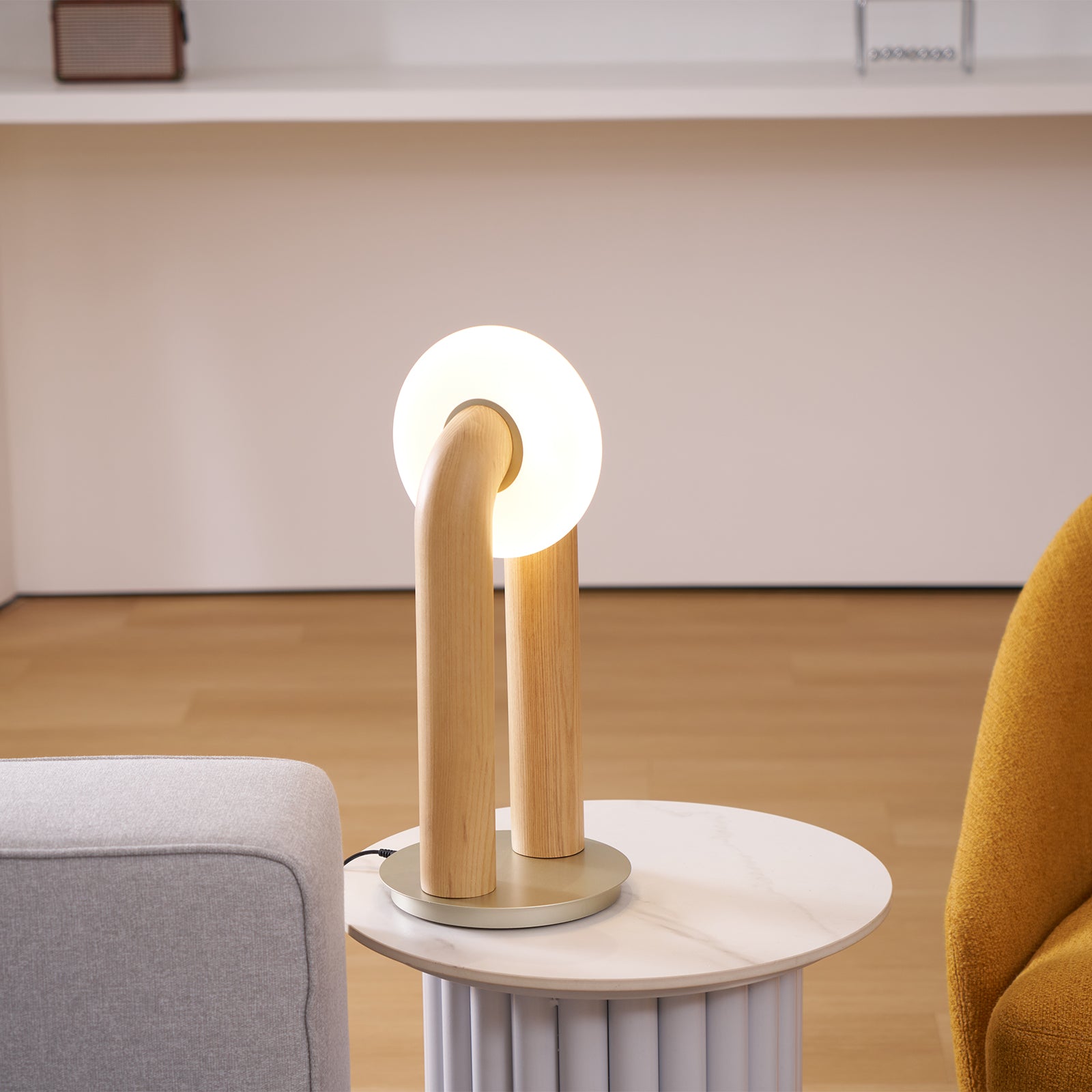 Roxen Wood Vintage Table Lamp - Letslighting