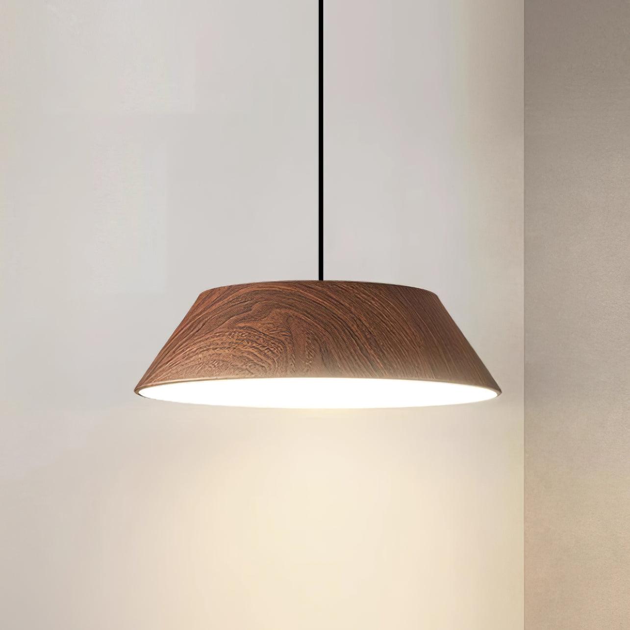 Novain Wood Grain Pendant Light - Letslighting
